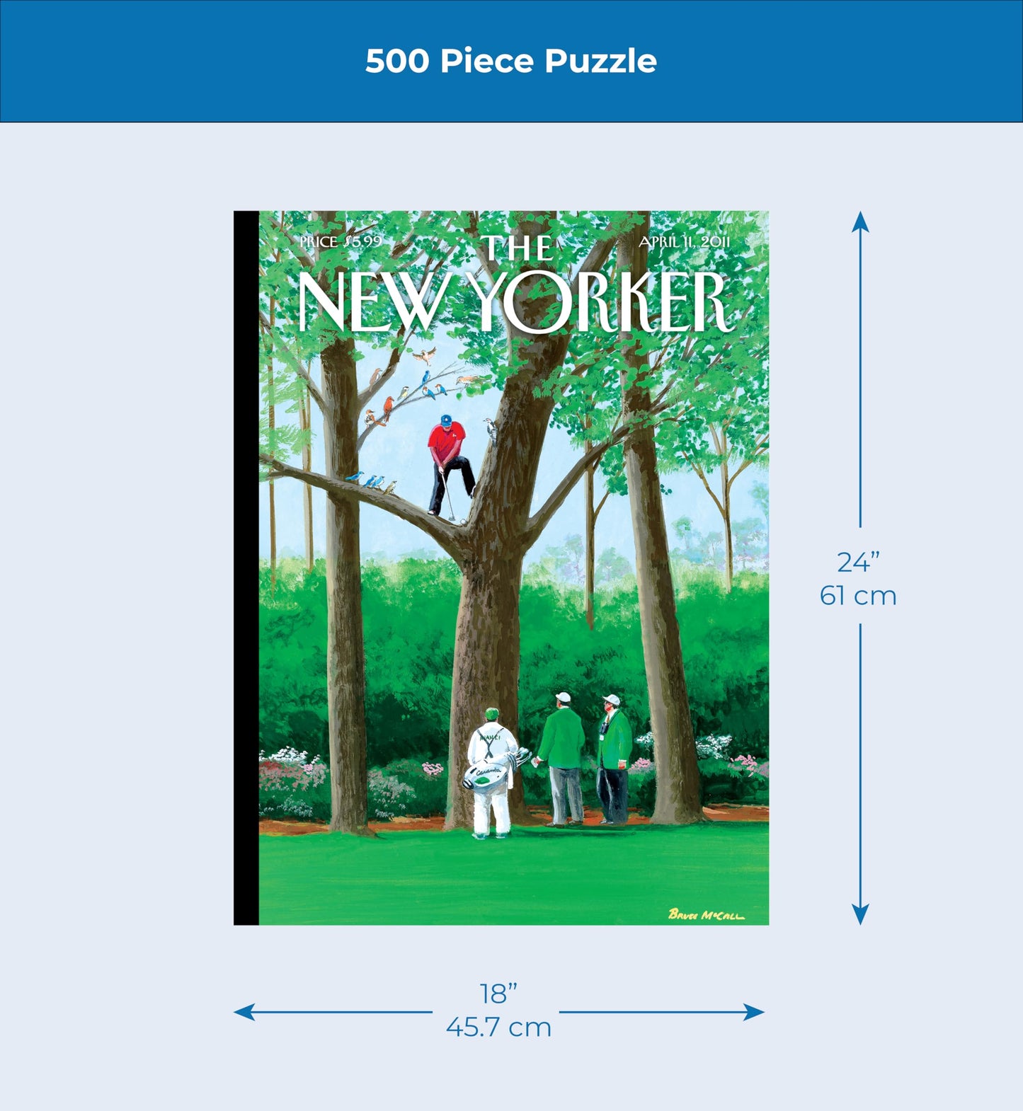 New York Puzzle Company - New Yorker My Best Shot 500-Piece Jigsaw Puzzle | Family Night by Bruce McCall