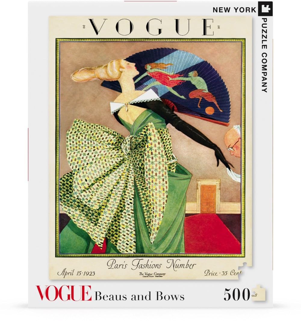 New York Puzzle Company: Vogue Beaus and Bows 500-Piece Puzzle for Adults