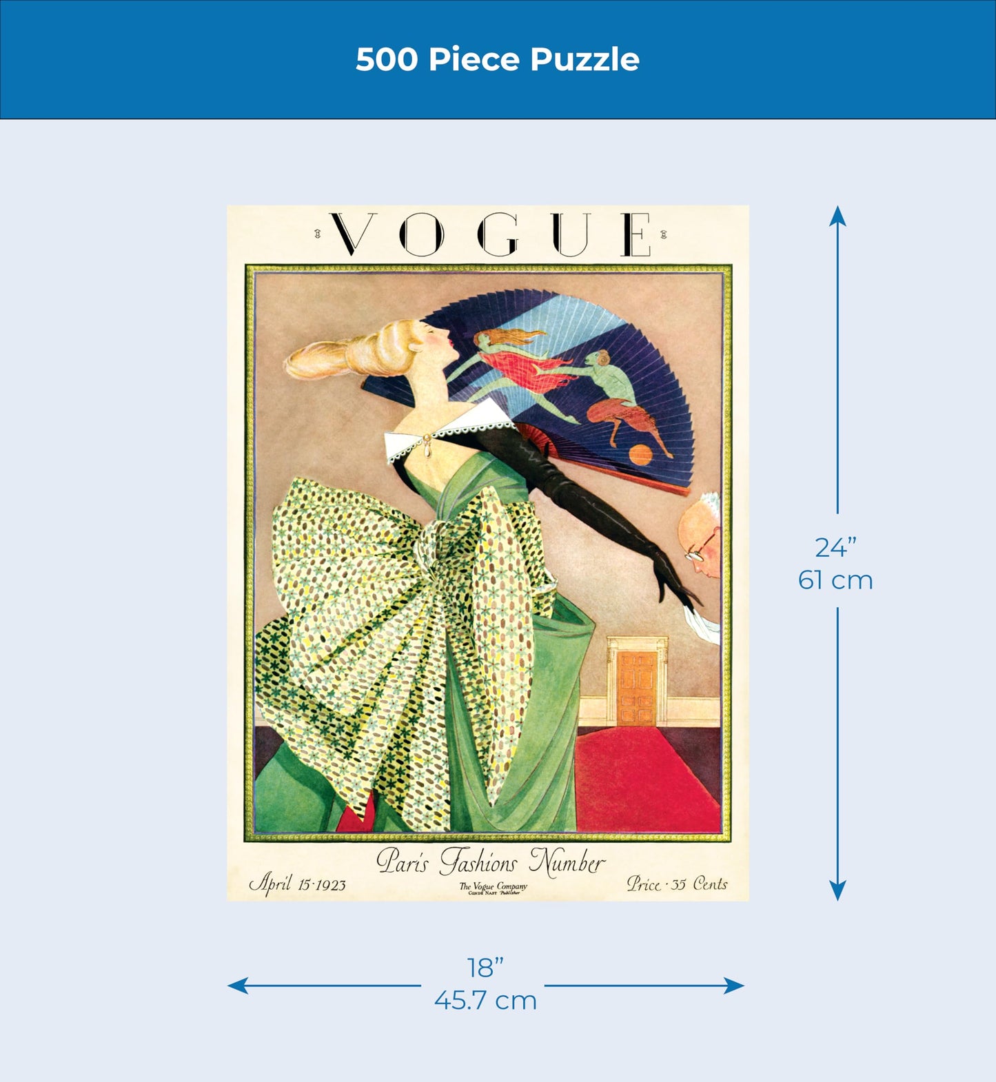 New York Puzzle Company: Vogue Beaus and Bows 500-Piece Puzzle for Adults
