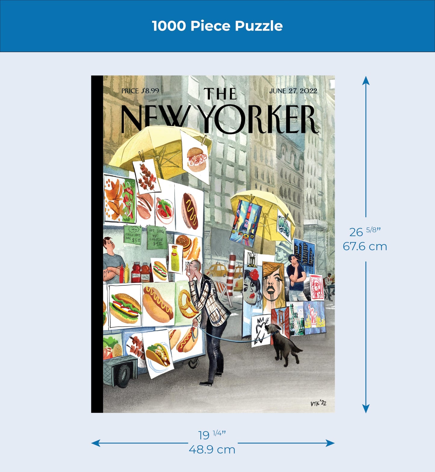 New York Puzzle Company – New Yorker Sidewalk Connoisseurs 1000-Piece Jigsaw Puzzle