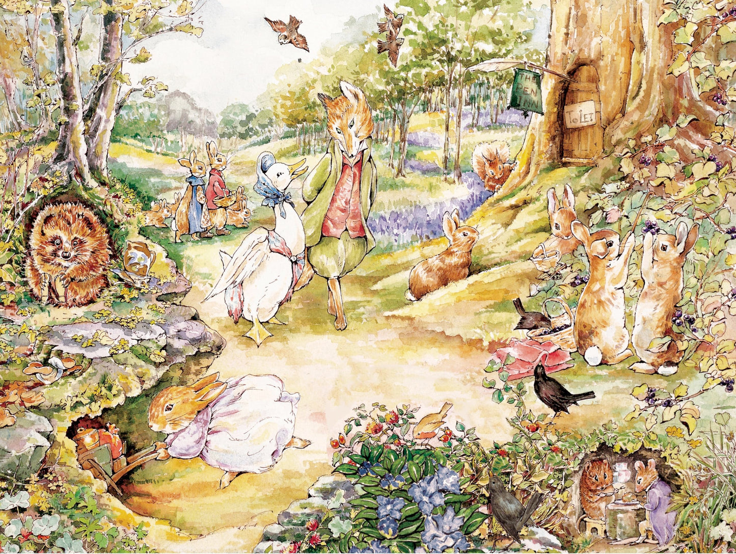 Beatrix Potter Walk in the Woods - 1000 Piece Jigsaw Puzzle for Adults | New York Puzzle Company