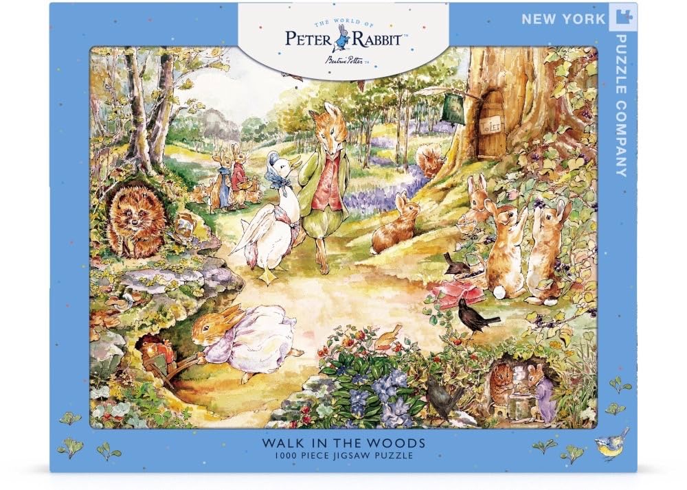 Beatrix Potter Walk in the Woods - 1000 Piece Jigsaw Puzzle for Adults | New York Puzzle Company