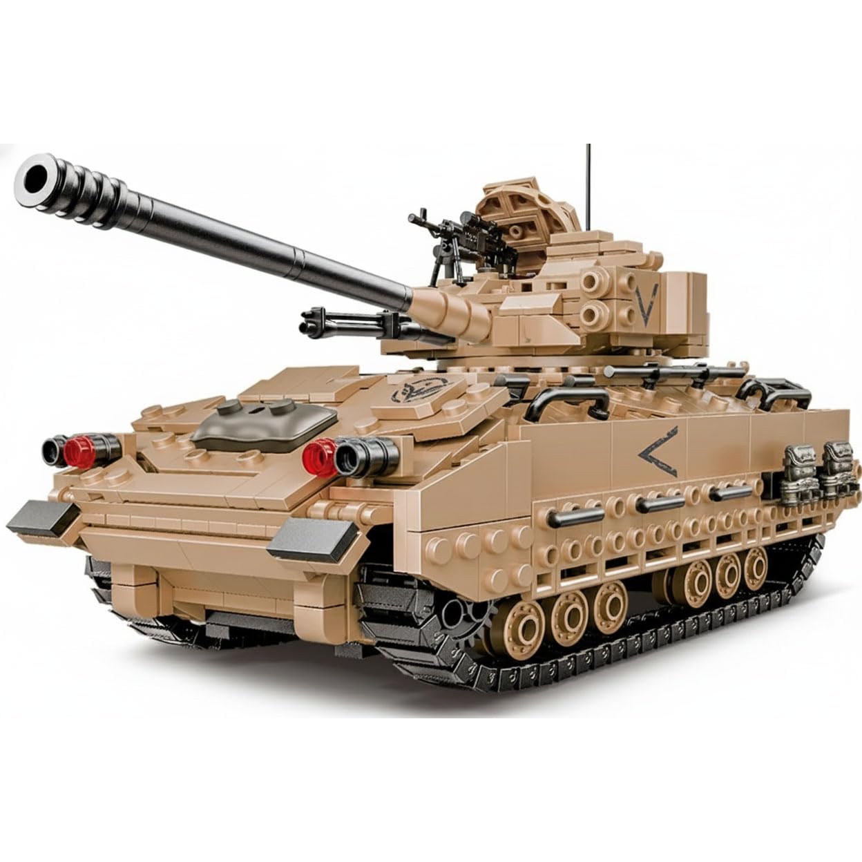 NEWABWN M2 Bradley Tank Toy Building Set – 1350 Pieces, LEGO Compatible