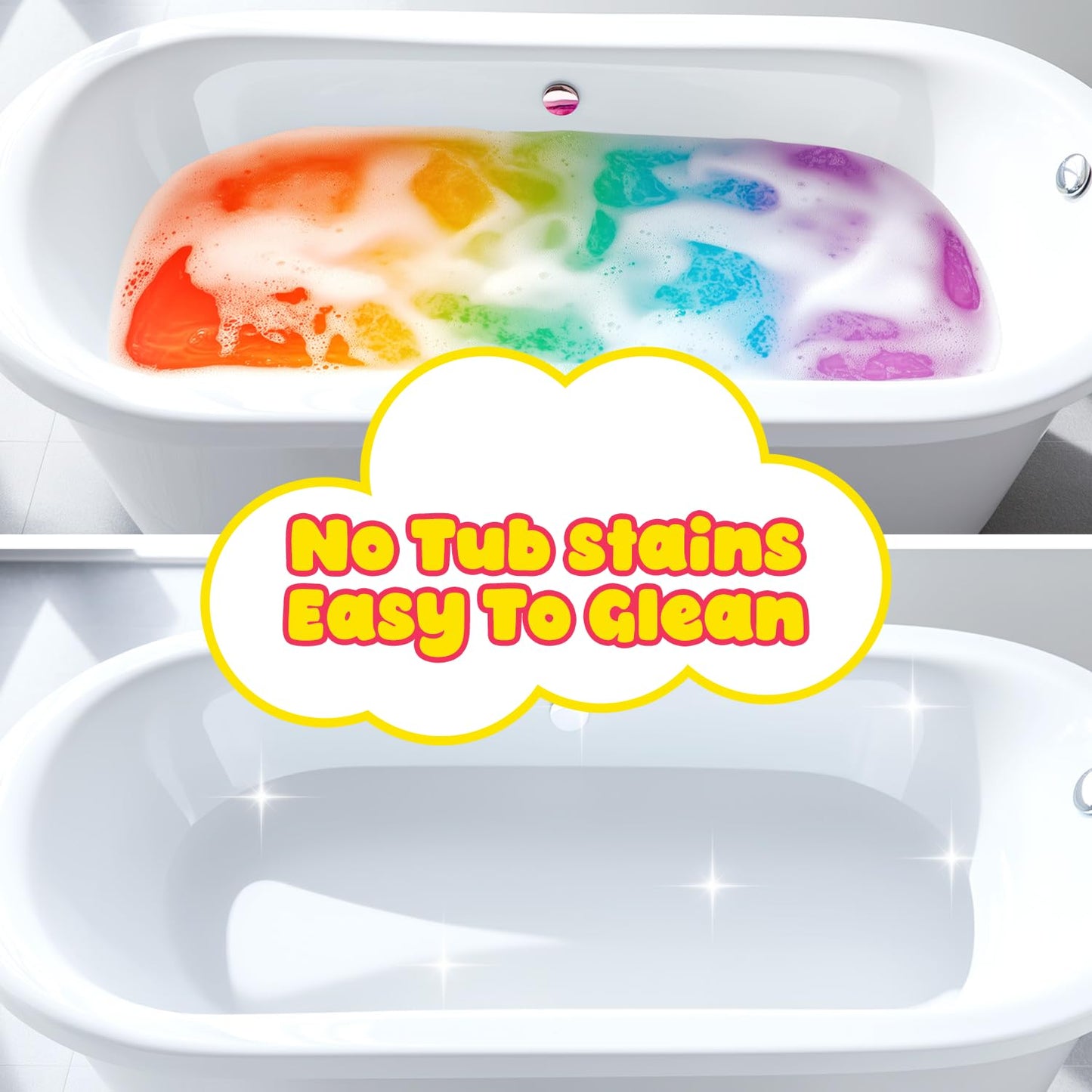 NEWFEIFAN Bath Bombs for Kids – 180 Color Tablets for Creative Bath Art