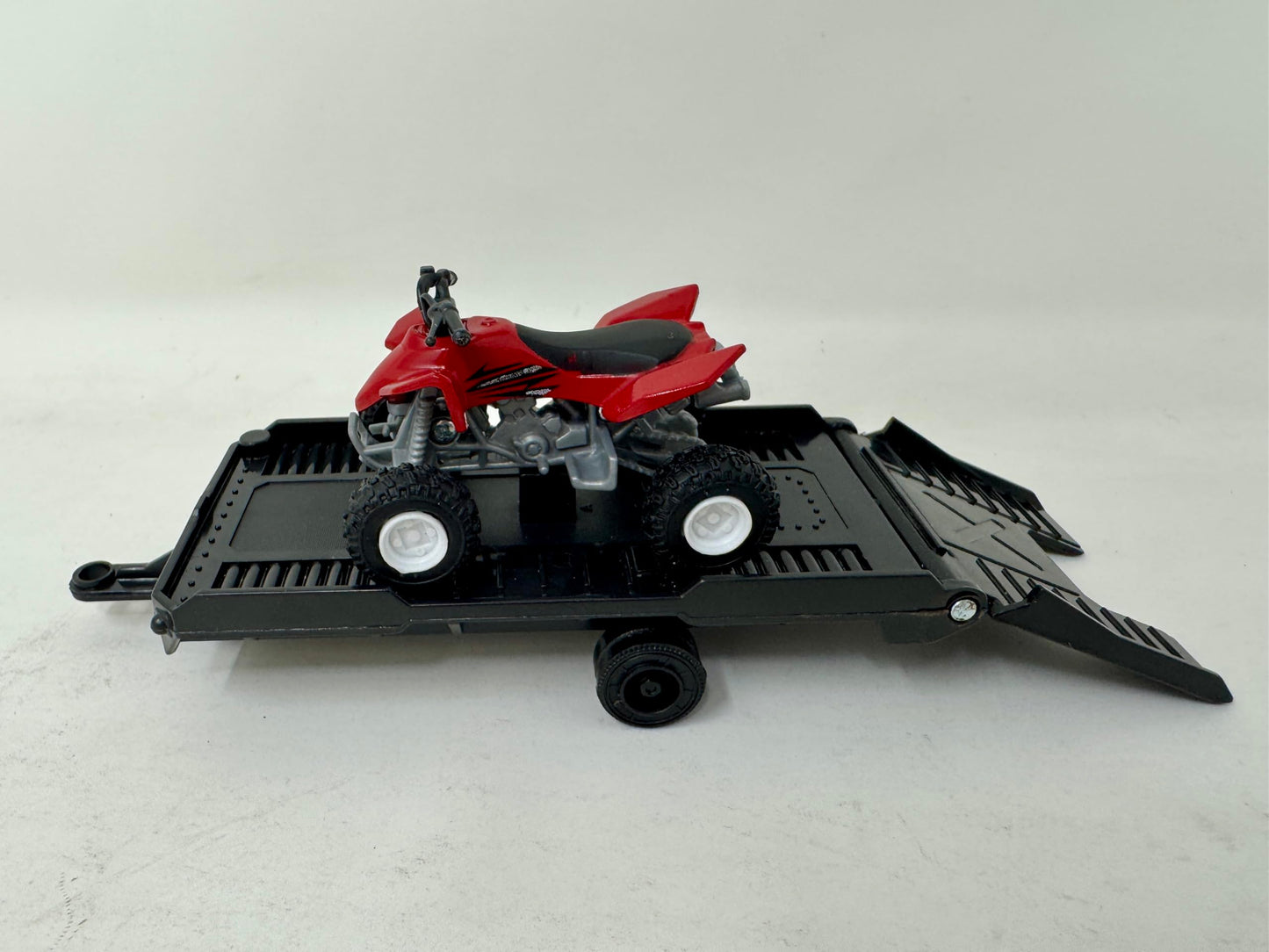 NewRay 1:43 Chevy Silverado with Trailer & Dirt Bike | Die-Cast Toy Vehicle