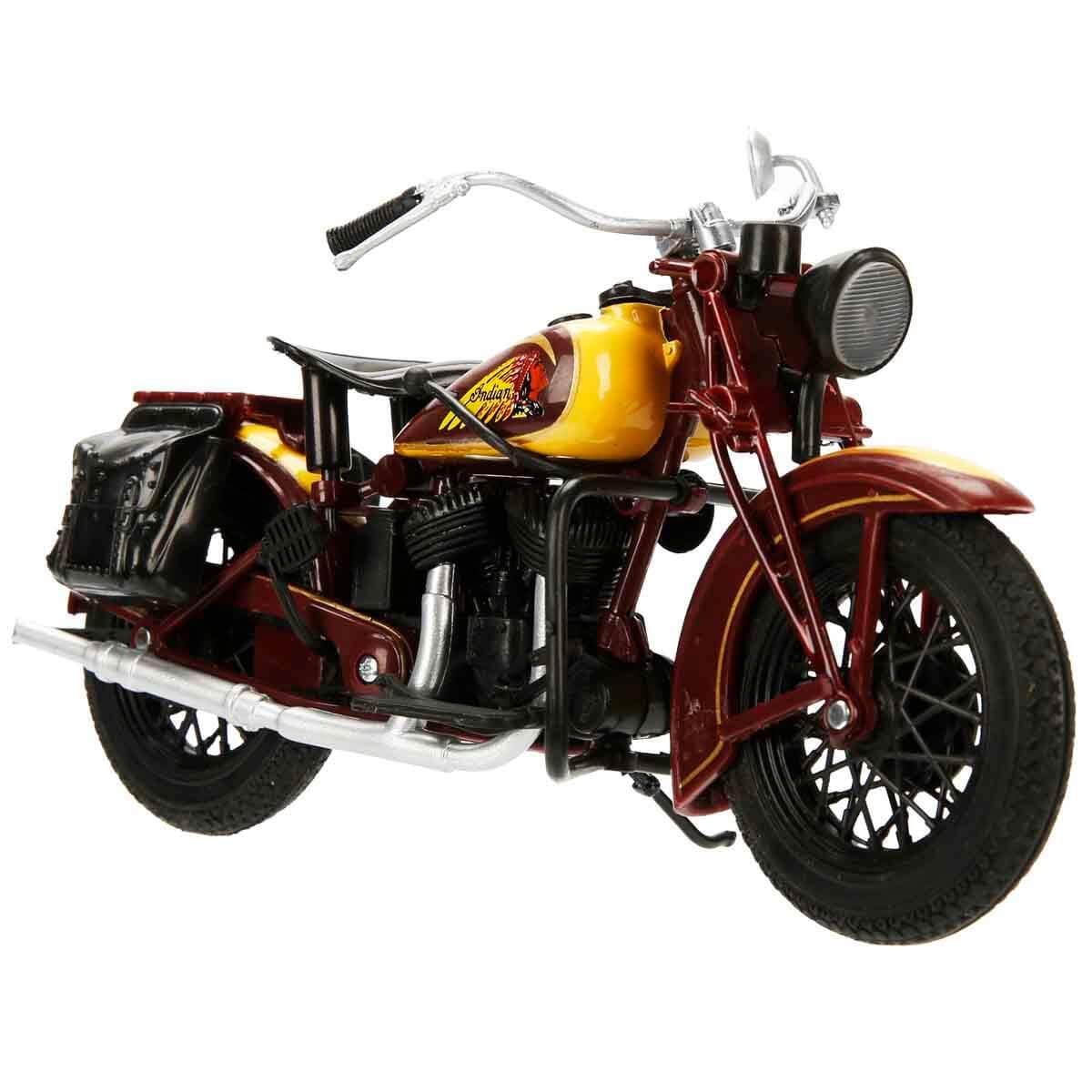 NewRay Indian Sport Scout 1934 – 1:12 Diecast Model (Brown & Tan)