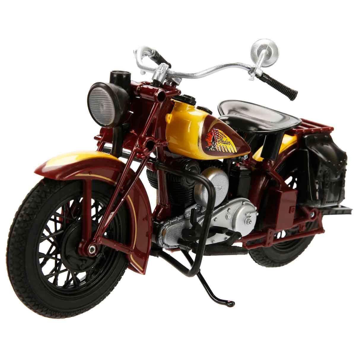 NewRay Indian Sport Scout 1934 – 1:12 Diecast Model (Brown & Tan)