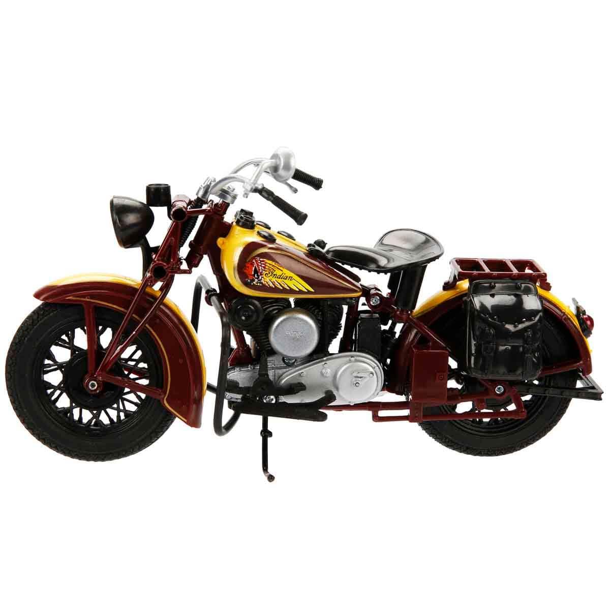 NewRay Indian Sport Scout 1934 – 1:12 Diecast Model (Brown & Tan)