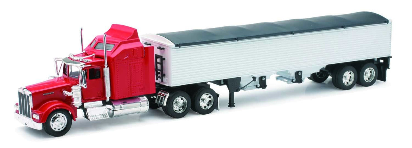 NewRay Kenworth W900 Grain Hauler – 1/32 Die-Cast Tractor with Cereal Trailer
