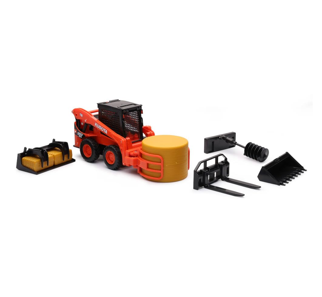 NewRay Kubota SSV65 Battery-Operated 1:18 Scale with Light and Sound – Accessories Set