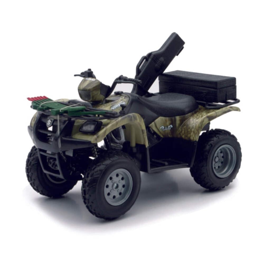 New-Ray 1:12 Suzuki Vinson Camo Hunting ATV Die-Cast Toy – Collectible Display Model