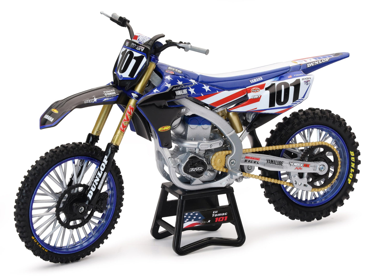 NewRay Yamaha YZ450F 1:12 Scale Eli Tomac Race Team Replica