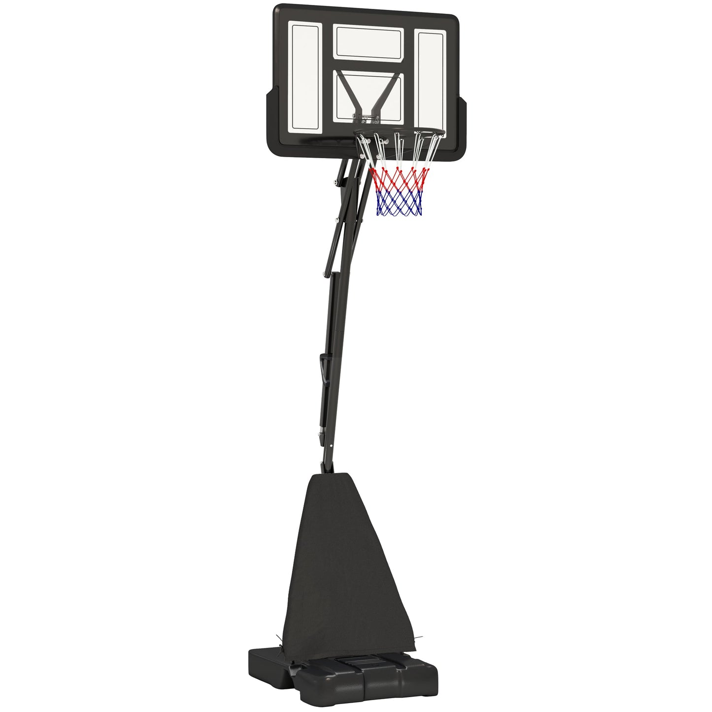 SPORTNOW 2.45-3.05m Portable Basketball Hoop and Stand with Wheels