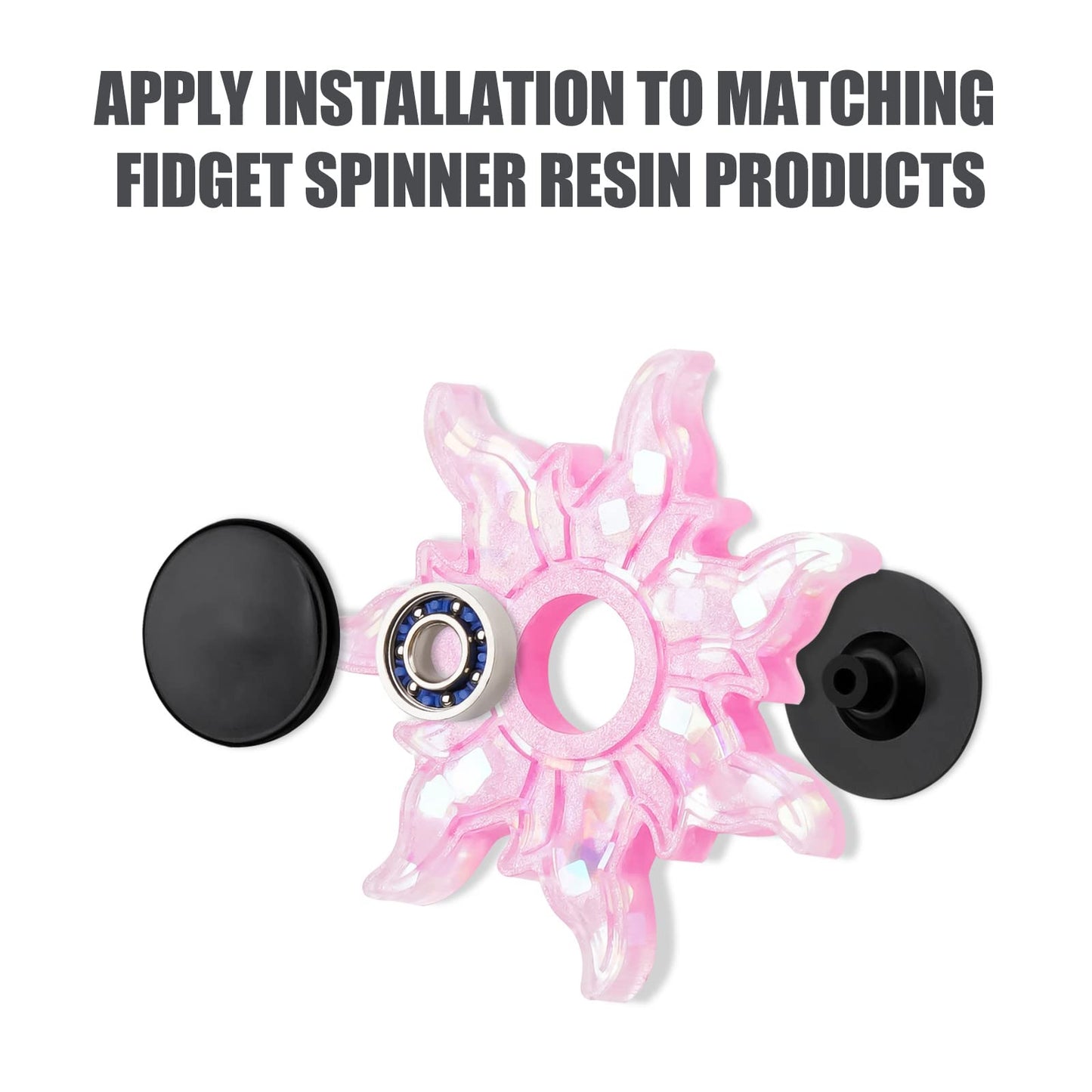 NiArt 20 Pack Fidget Spinner Bearing & Cap Replacement Set – MR137 13x7x4mm Chrome Steel Bearings