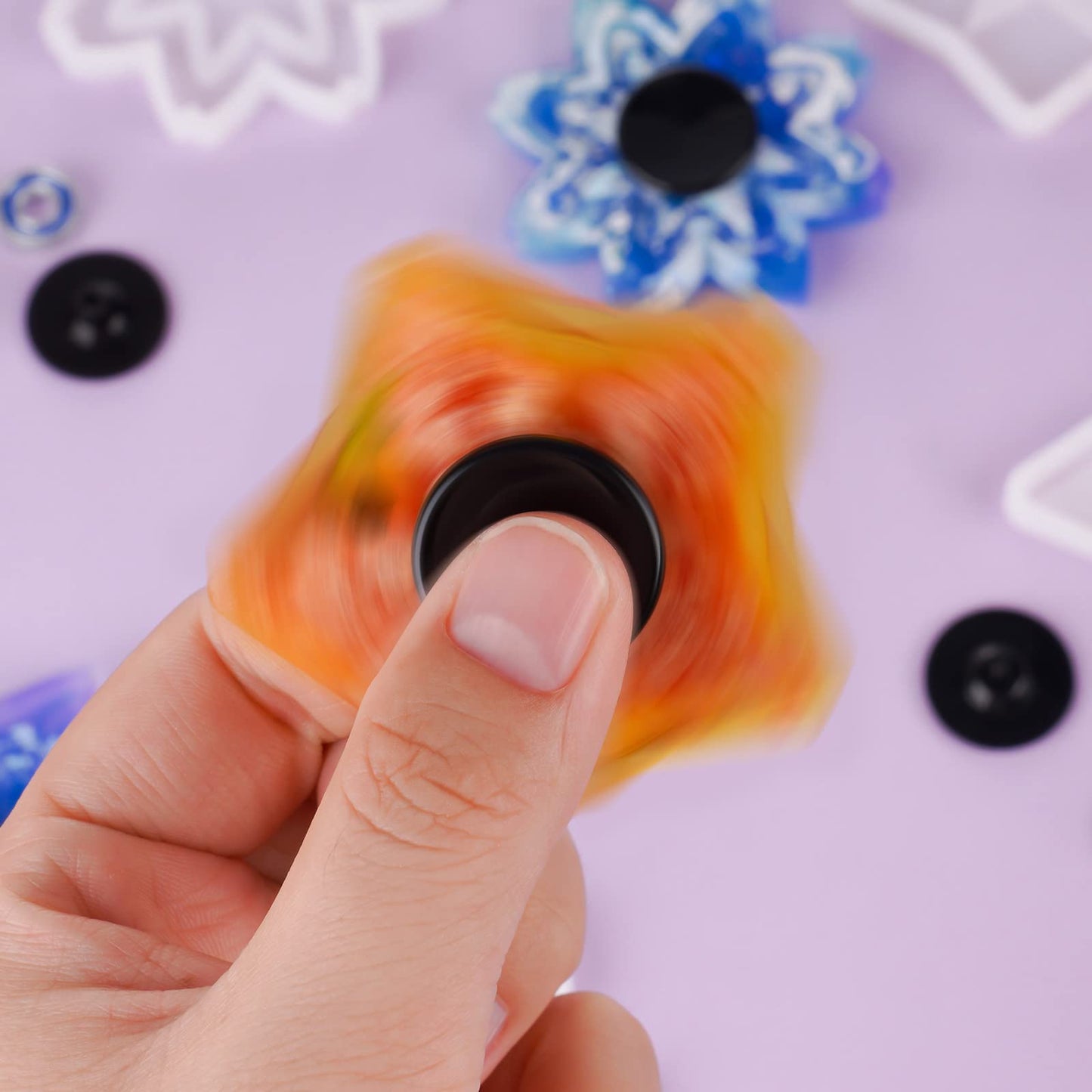 NiArt 24-Pack MR137 Bearings with Caps for DIY Fidget Spinners