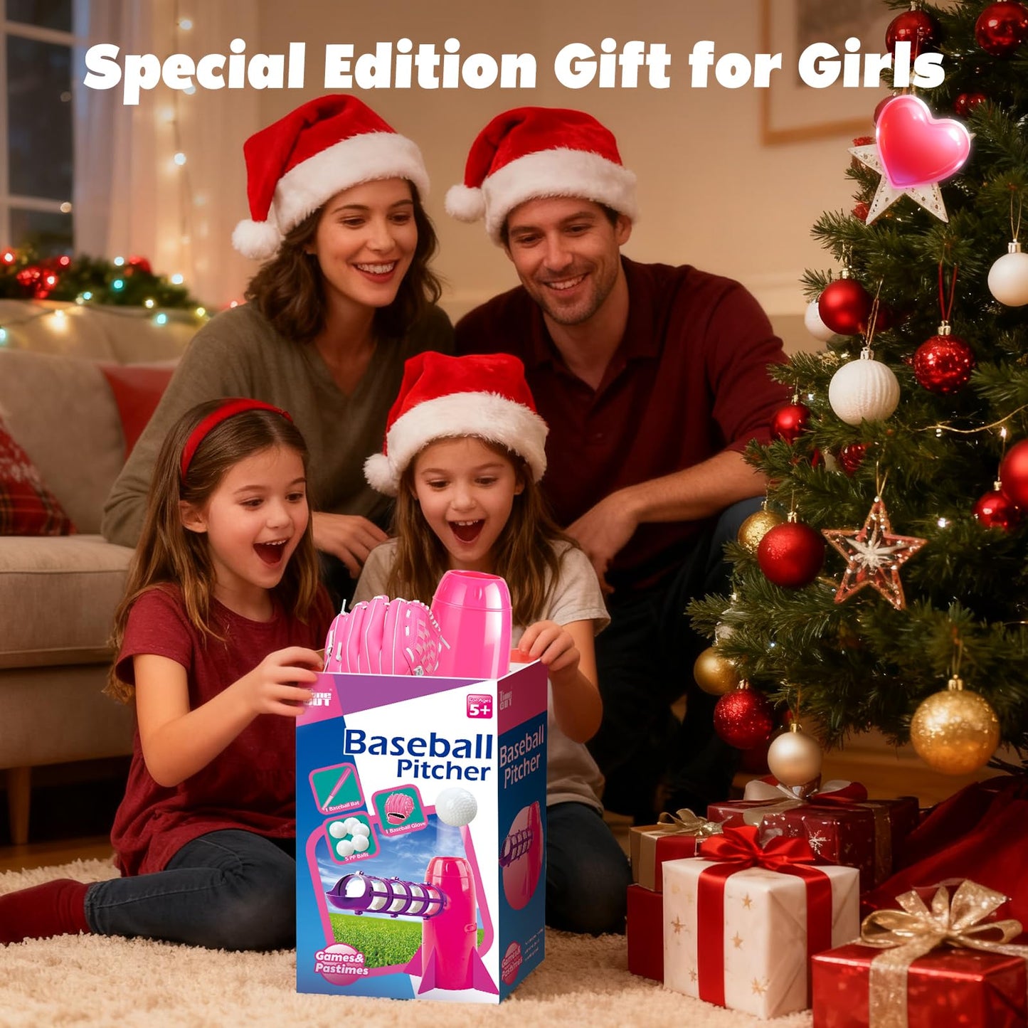 NIBBaNACAL Kids Baseball Pitching Machine – Auto Pop-Up Hitting Trainer Set for Backyard