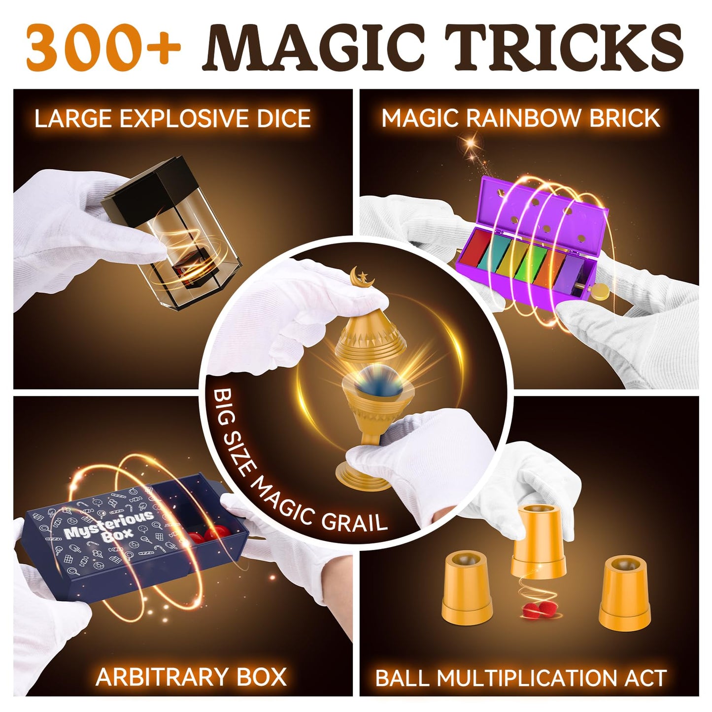 Nicella Magic Kit: 300+ Tricks for Kids 6-12 with Video Instructions