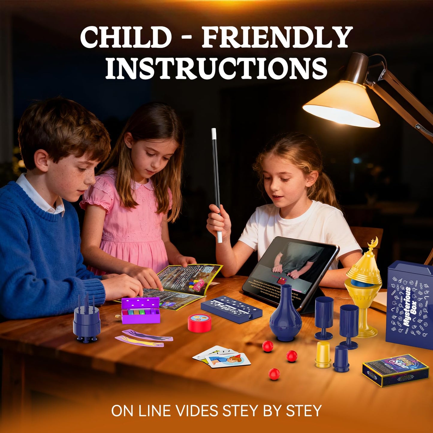 Nicella Magic Kit: 300+ Tricks for Kids 6-12 with Video Instructions