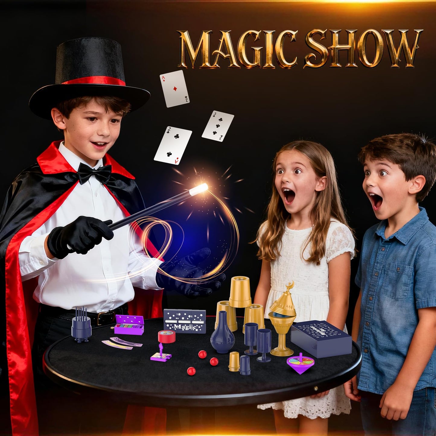 Nicella Magic Kit: 300+ Tricks for Kids 6-12 with Video Instructions