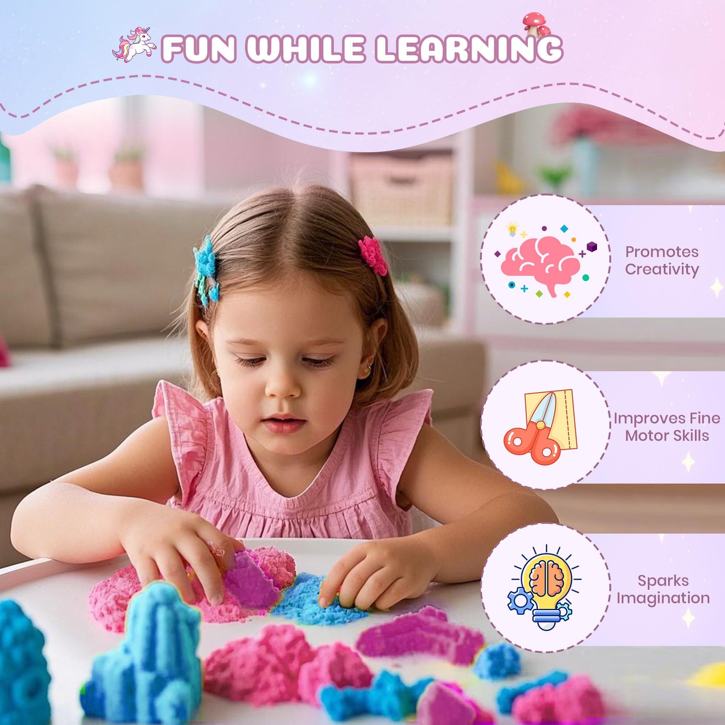 Nicella Unicorn Light-Up Terrarium Kit | DIY Unicorn Garden & LED Night Light for Kids 4–12