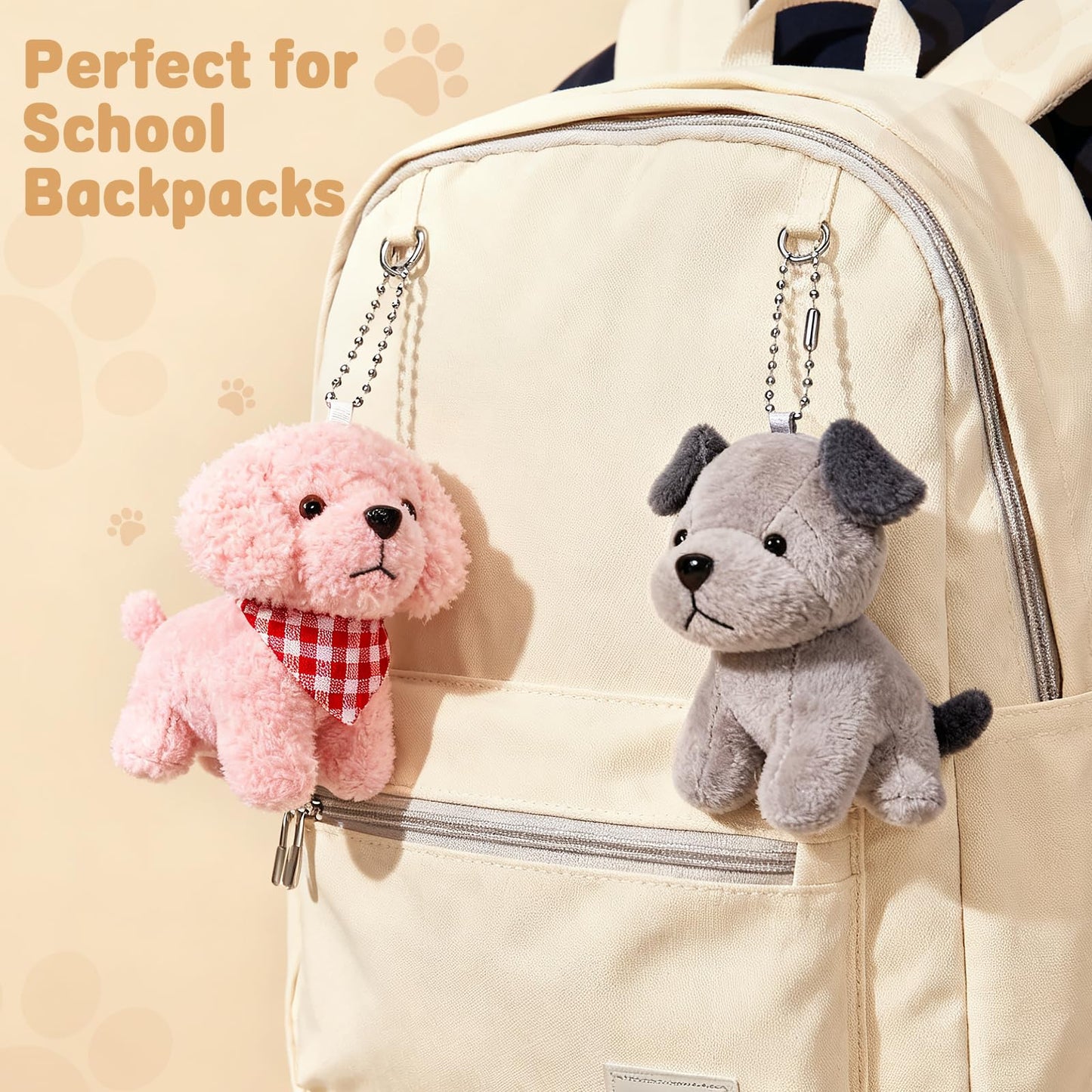 Niceup 24Pcs Small Dog Plush Toys – Classroom Party Favors & Stocking Stuffers