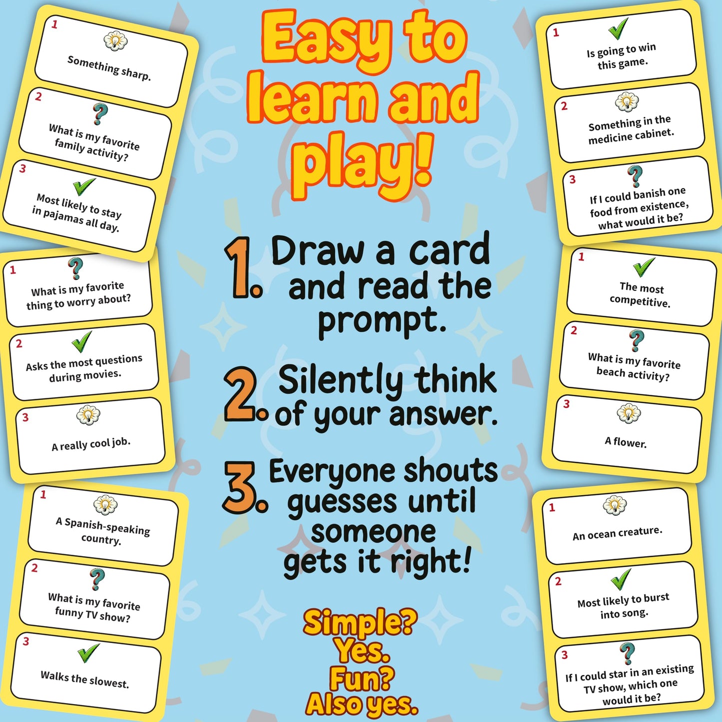 Family Guess Fest by Niche Nation Games — The Shout-Out Family Guessing Game for Kids & Adults (3-8 Players, 30 Mins)