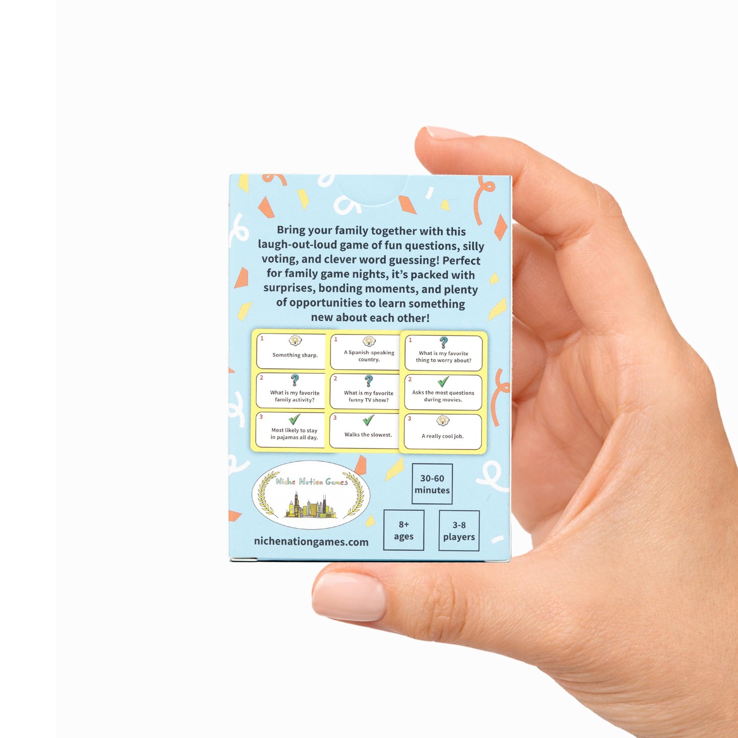 Family Guess Fest by Niche Nation Games — The Shout-Out Family Guessing Game for Kids & Adults (3-8 Players, 30 Mins)