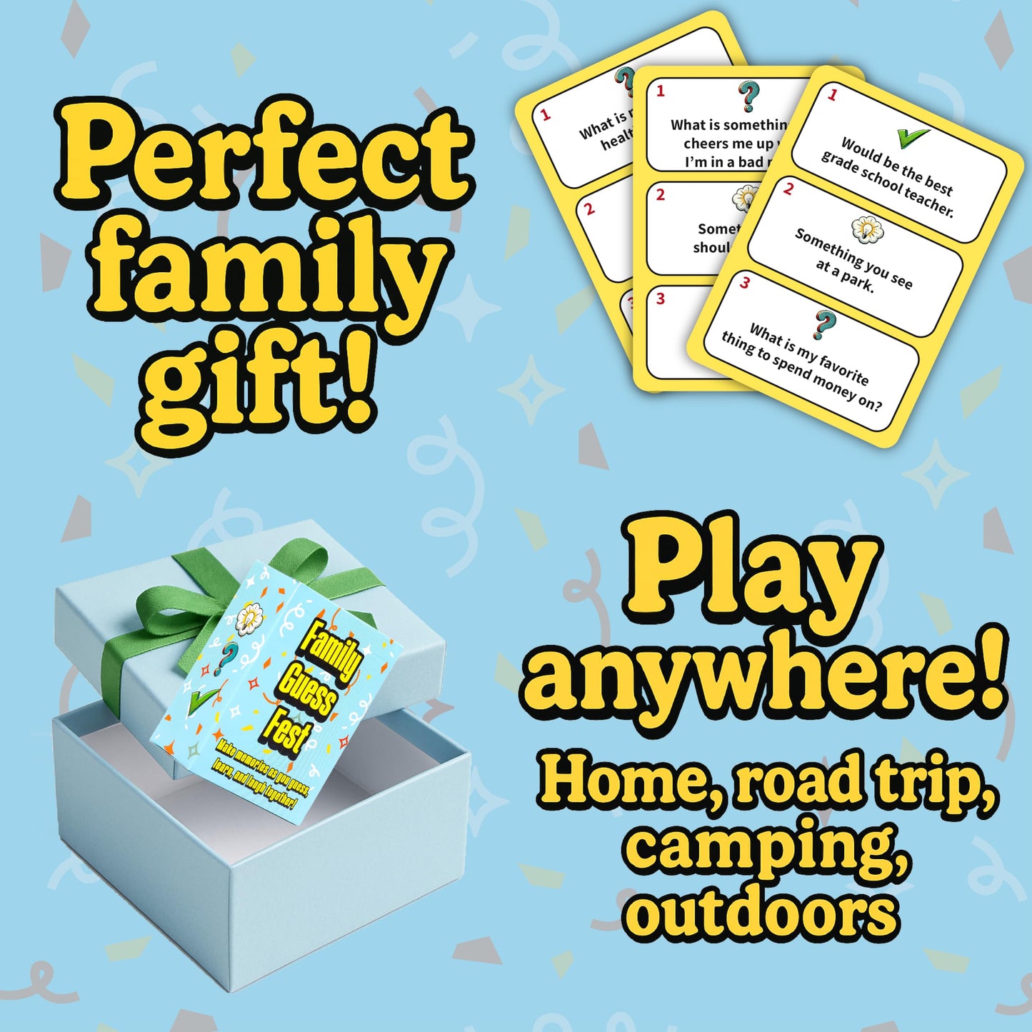 Family Guess Fest by Niche Nation Games — The Shout-Out Family Guessing Game for Kids & Adults (3-8 Players, 30 Mins)