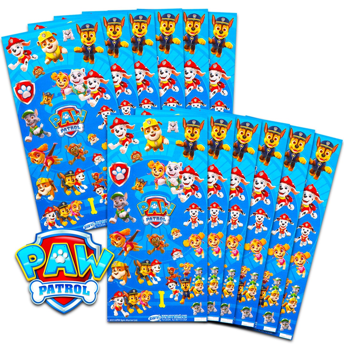 Nickelodeon Paw Patrol Party Favors – 12 Pack Sticker Sheets for Kids' Birthday Parties | Paw Patrol Party Supplies
