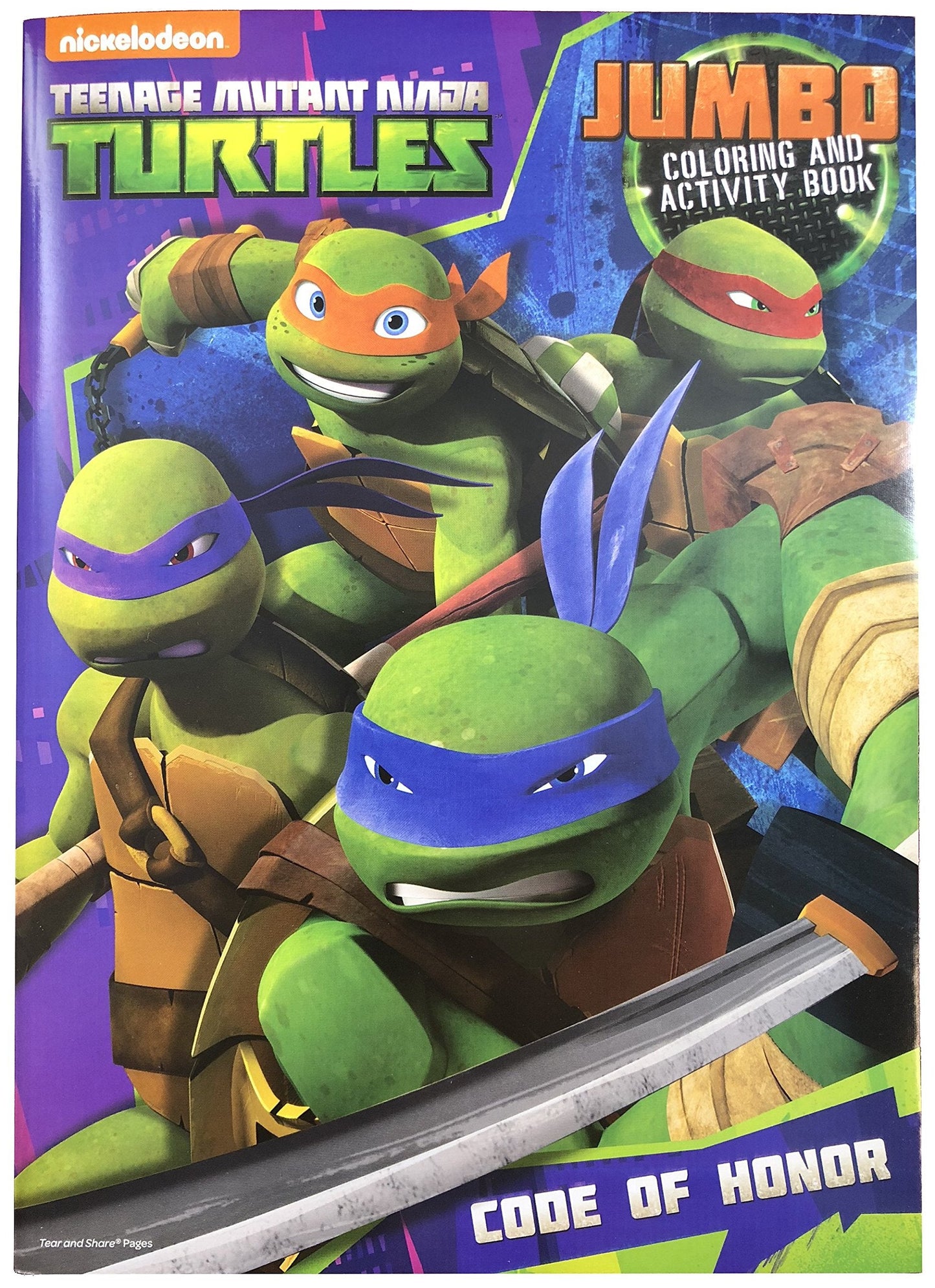 Nickelodeon TMNT Jumbo Coloring & Activity Book – 48 Pages, Action Themes