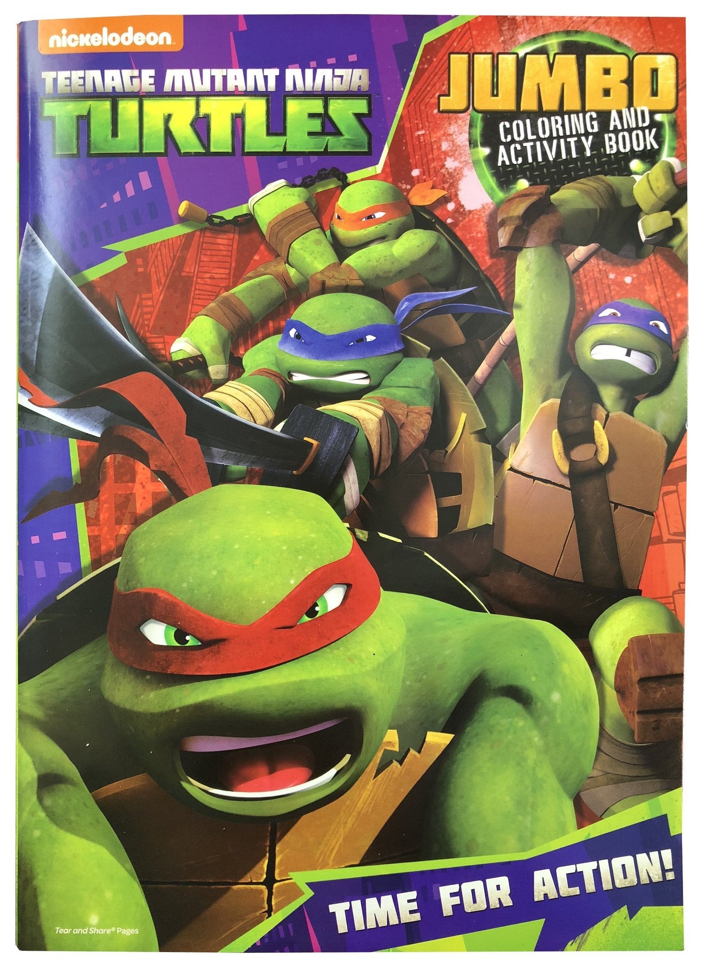 Nickelodeon TMNT Jumbo Coloring & Activity Book – 48 Pages, Action Themes