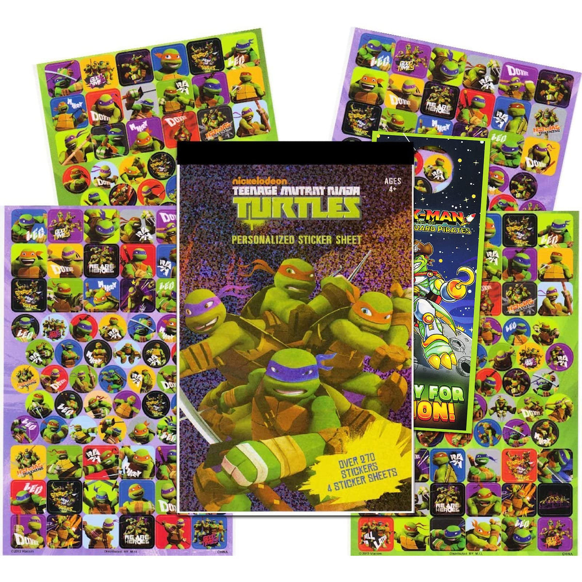 Nickelodeon TMNT Sticker Pad – 270+ Stickers + Door Hanger