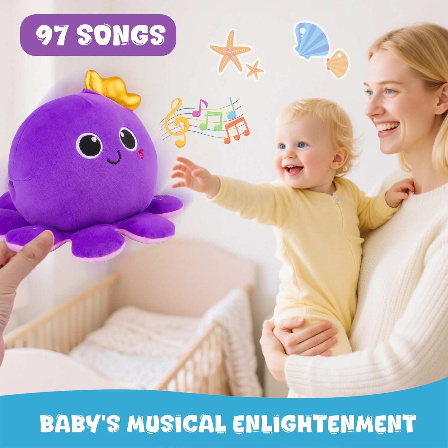 Nicknack Octopus Baby Crawling Toy – 97 Melodies & Language Learning