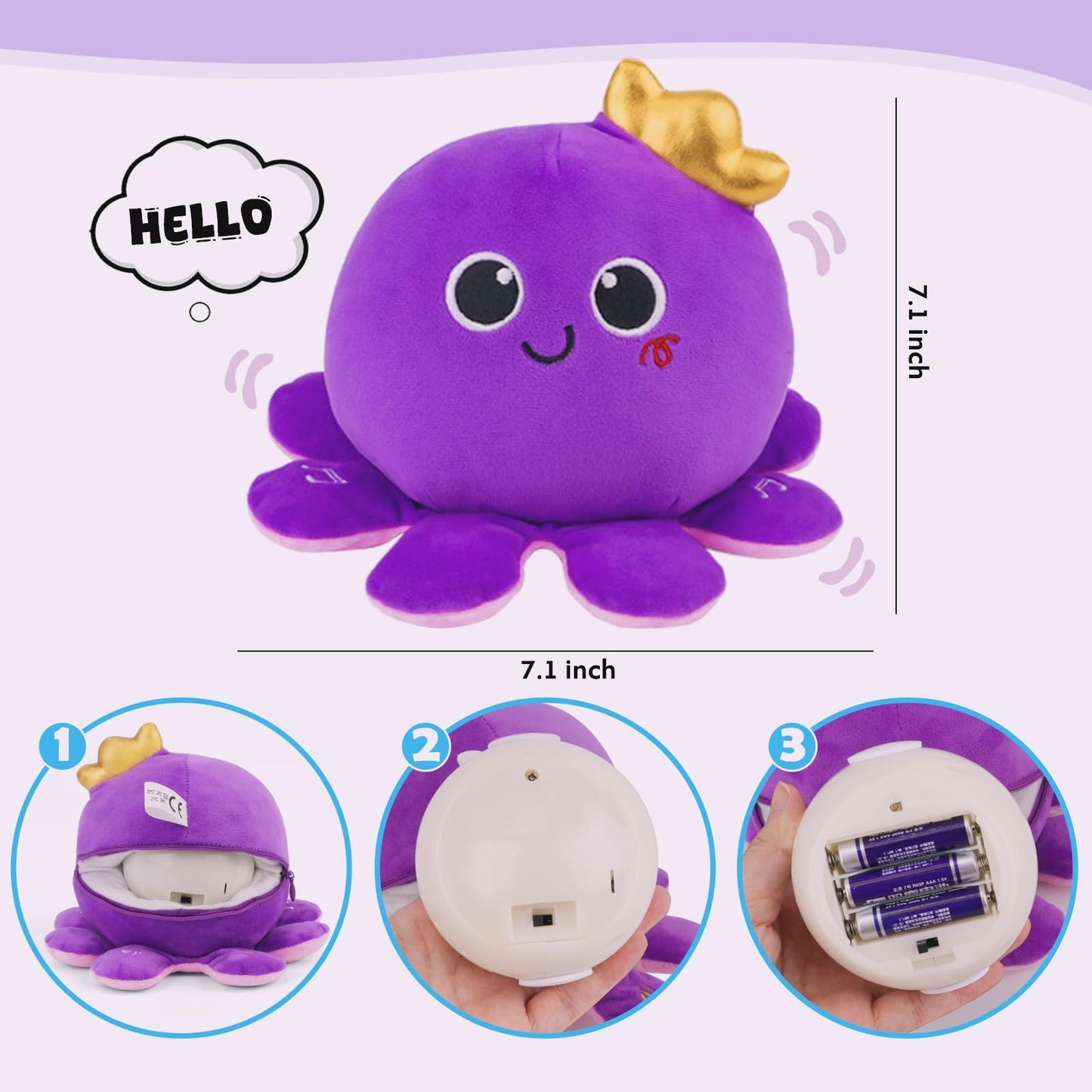 Nicknack Octopus Baby Crawling Toy – 97 Melodies & Language Learning