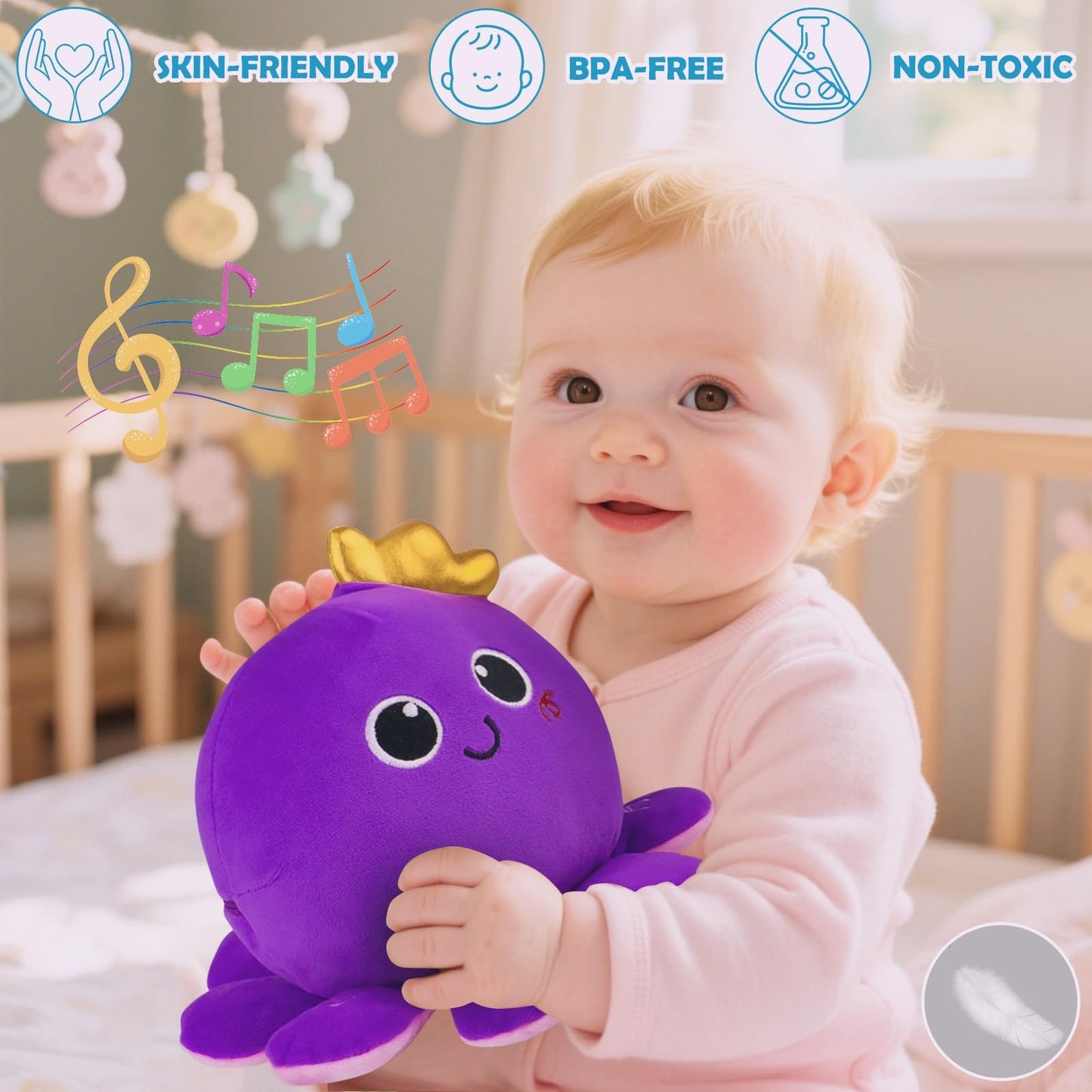 Nicknack Octopus Baby Crawling Toy – 97 Melodies & Language Learning