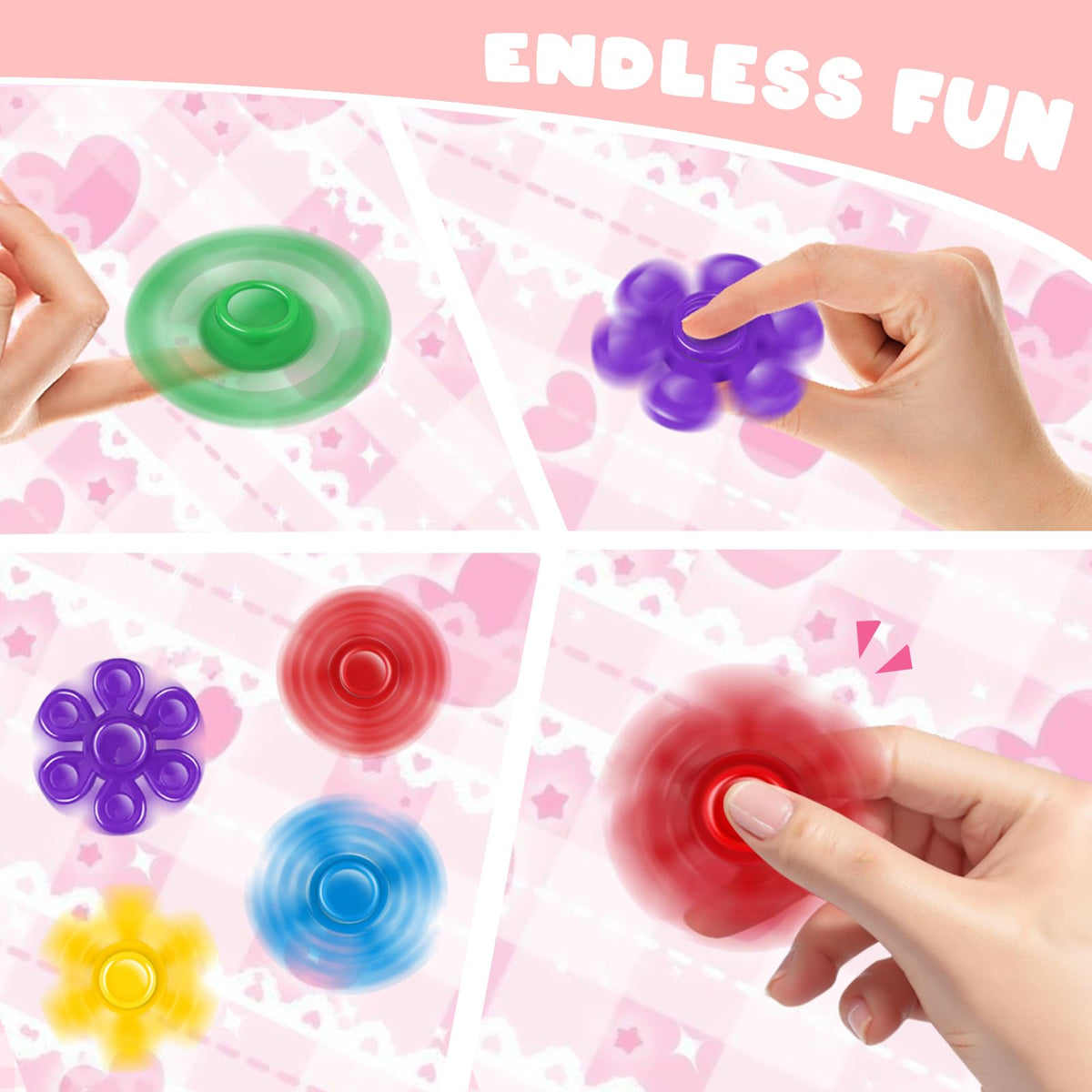 Nicknack 28pcs Fidget Spinner Valentine Gift Set for Kids