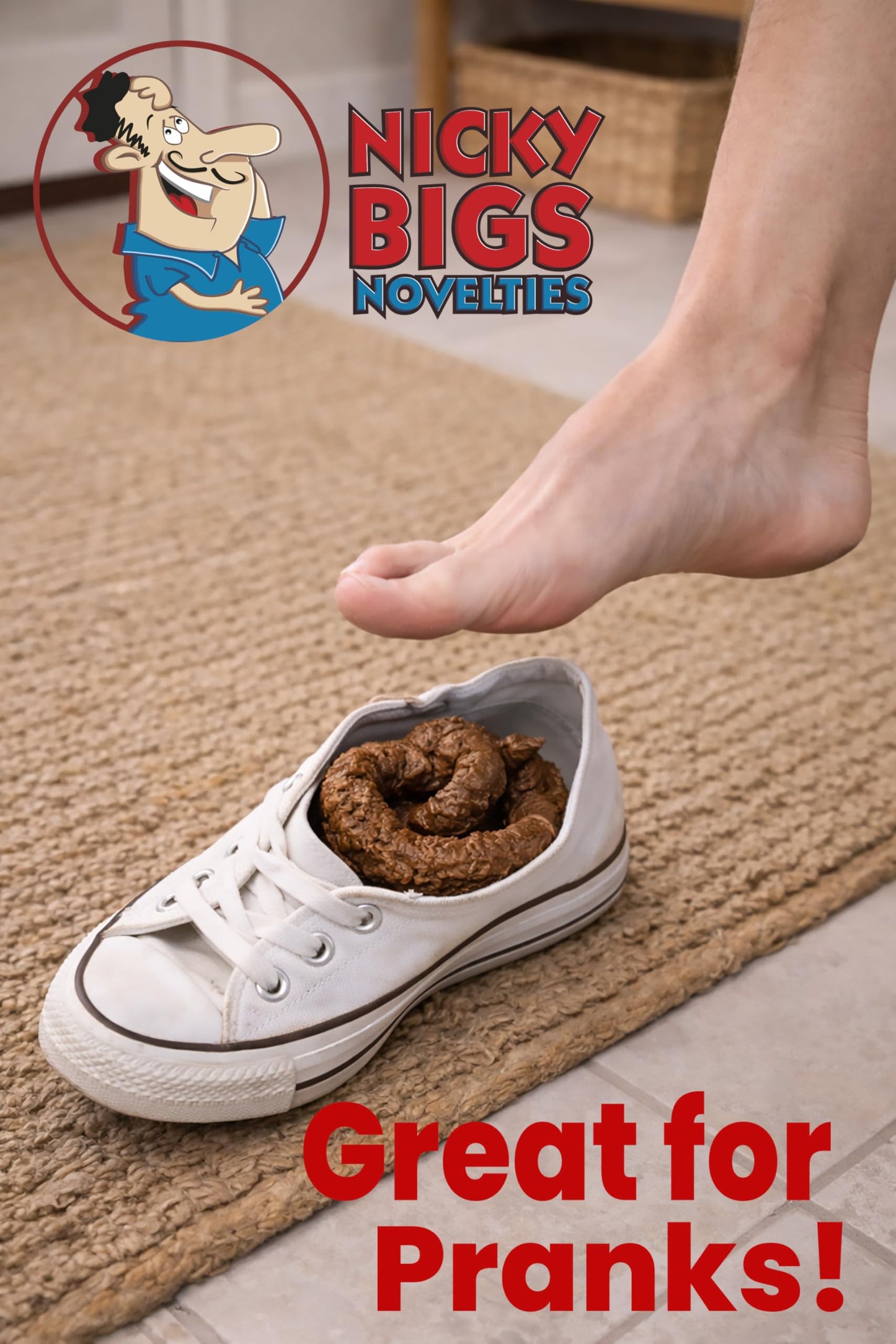 Nicky Bigs Novelties Fake Dog Poop Pile – Realistic Prank Prop