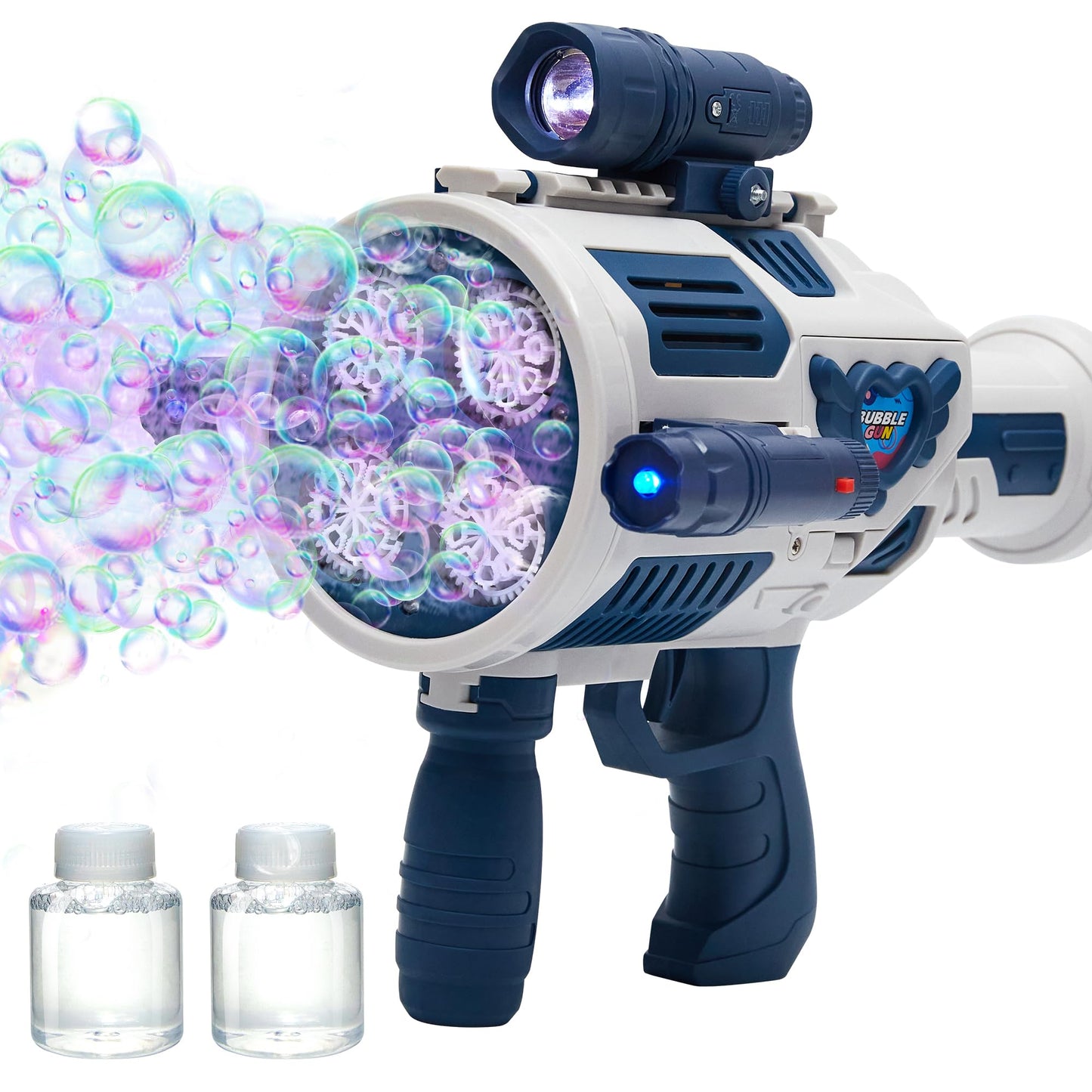 Nicojoy Bubble Gun with Upgraded 4-Fan Drives – Automatic Bubble Blower for Kids & Adults