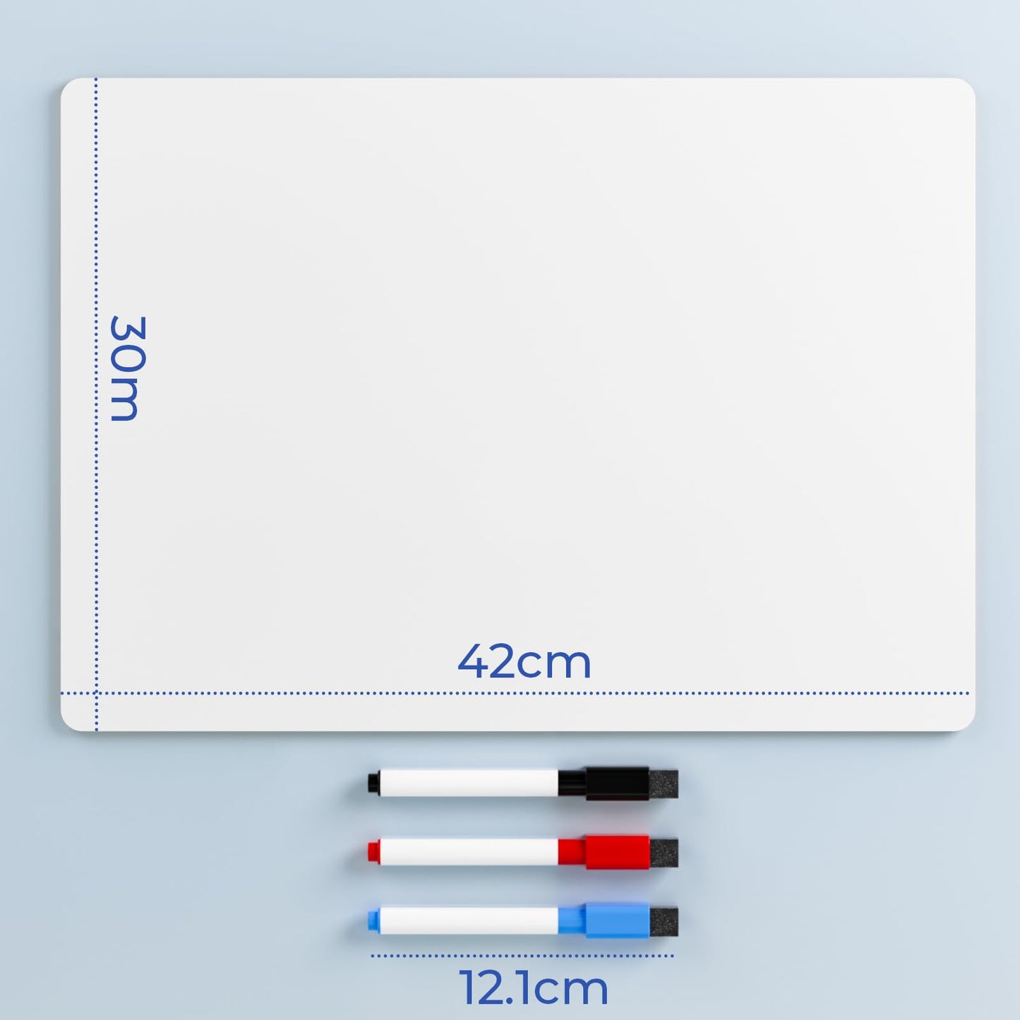 Nicpro 12 x 16 Inches Lapboard – Double-Sided Dry Erase Whiteboard for Kids, Students & Classroom