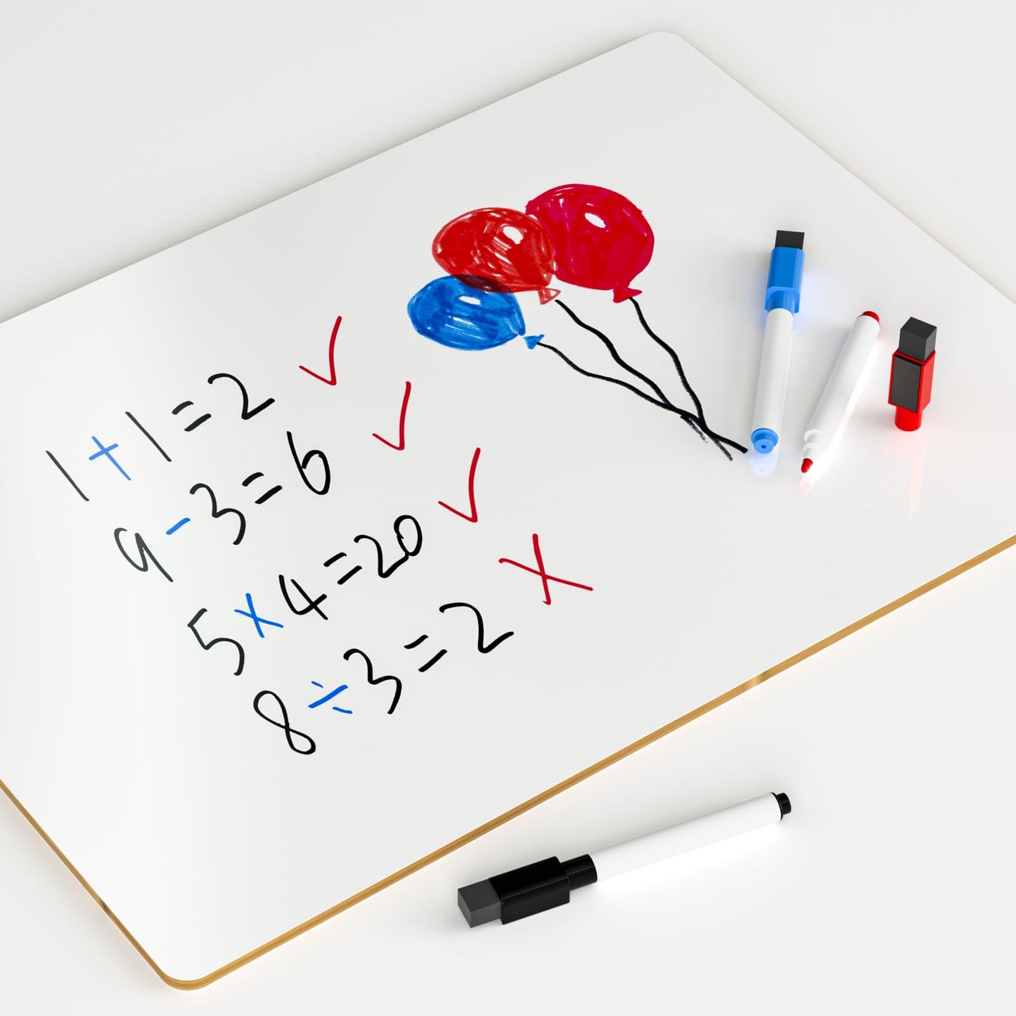 Nicpro 12 x 16 Inches Lapboard – Double-Sided Dry Erase Whiteboard for Kids, Students & Classroom