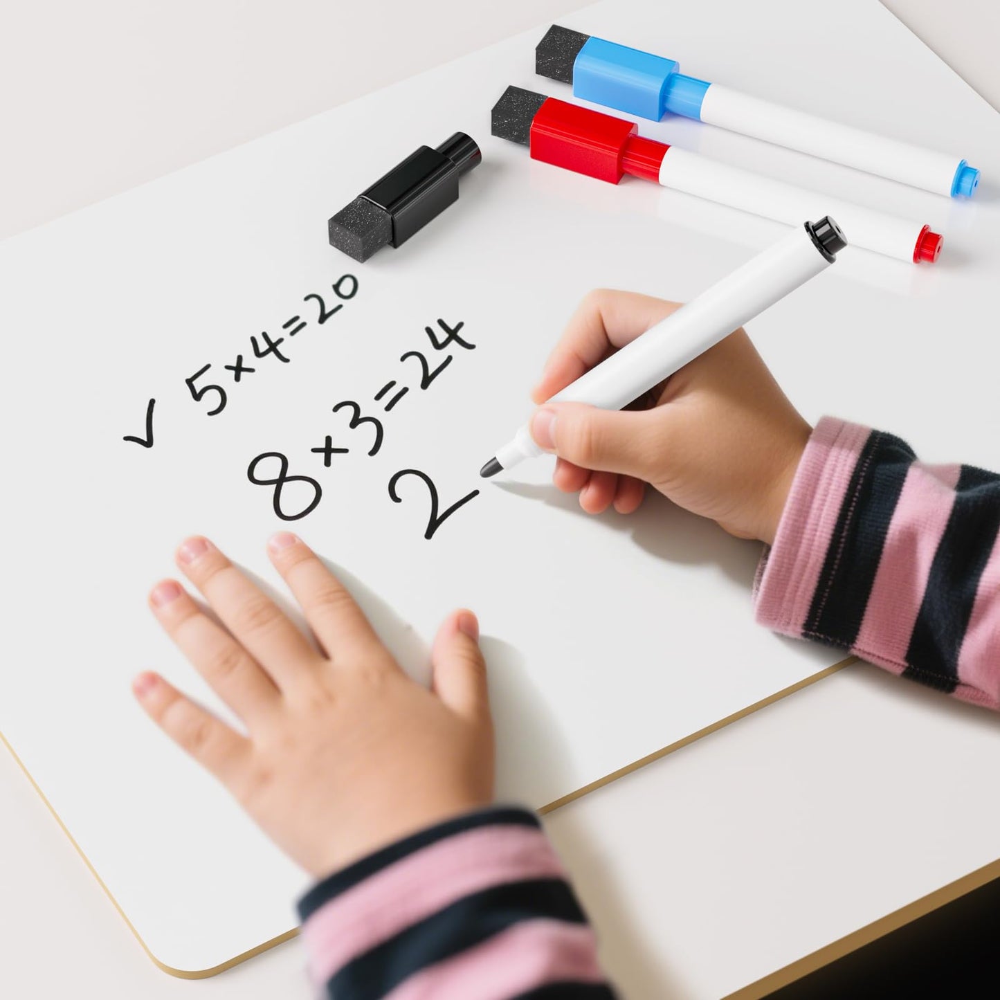 Nicpro 12 x 16 Inches Lapboard – Double-Sided Dry Erase Whiteboard for Kids, Students & Classroom