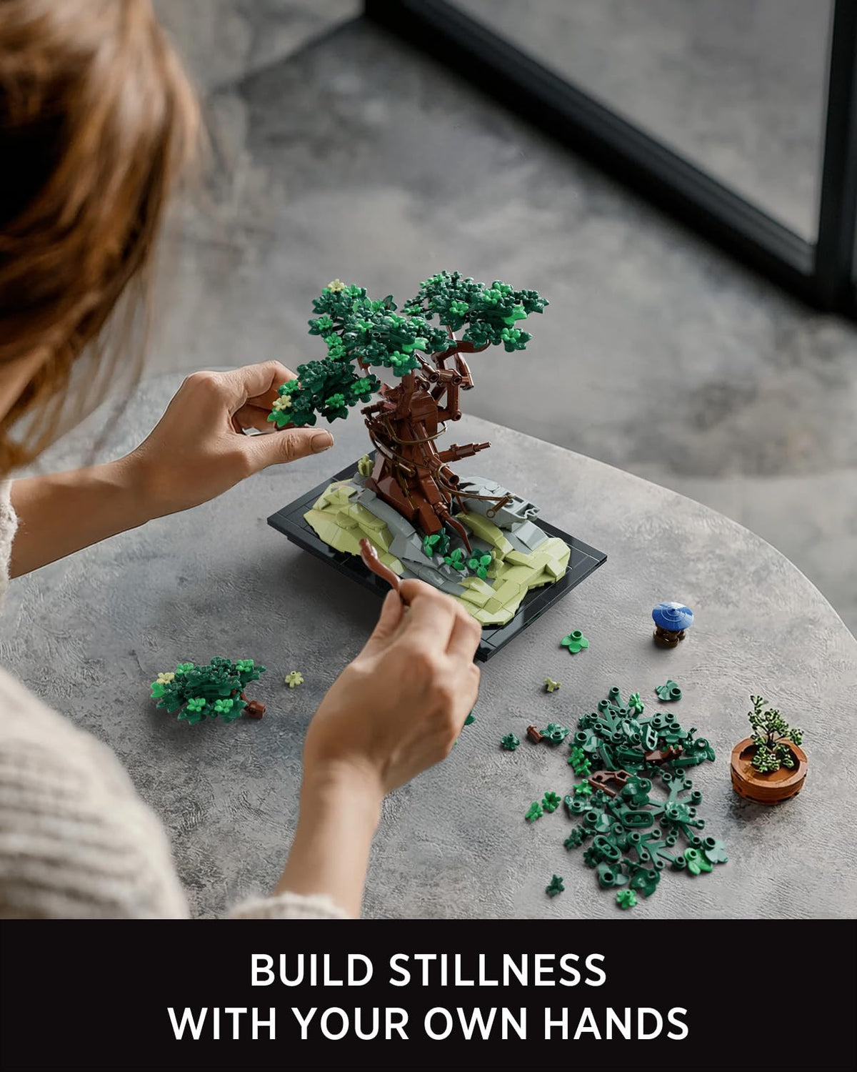 Nifeliz CHAN Bonsai Tree Building Set — 733 PCS, Desk and Home Decor NF10322