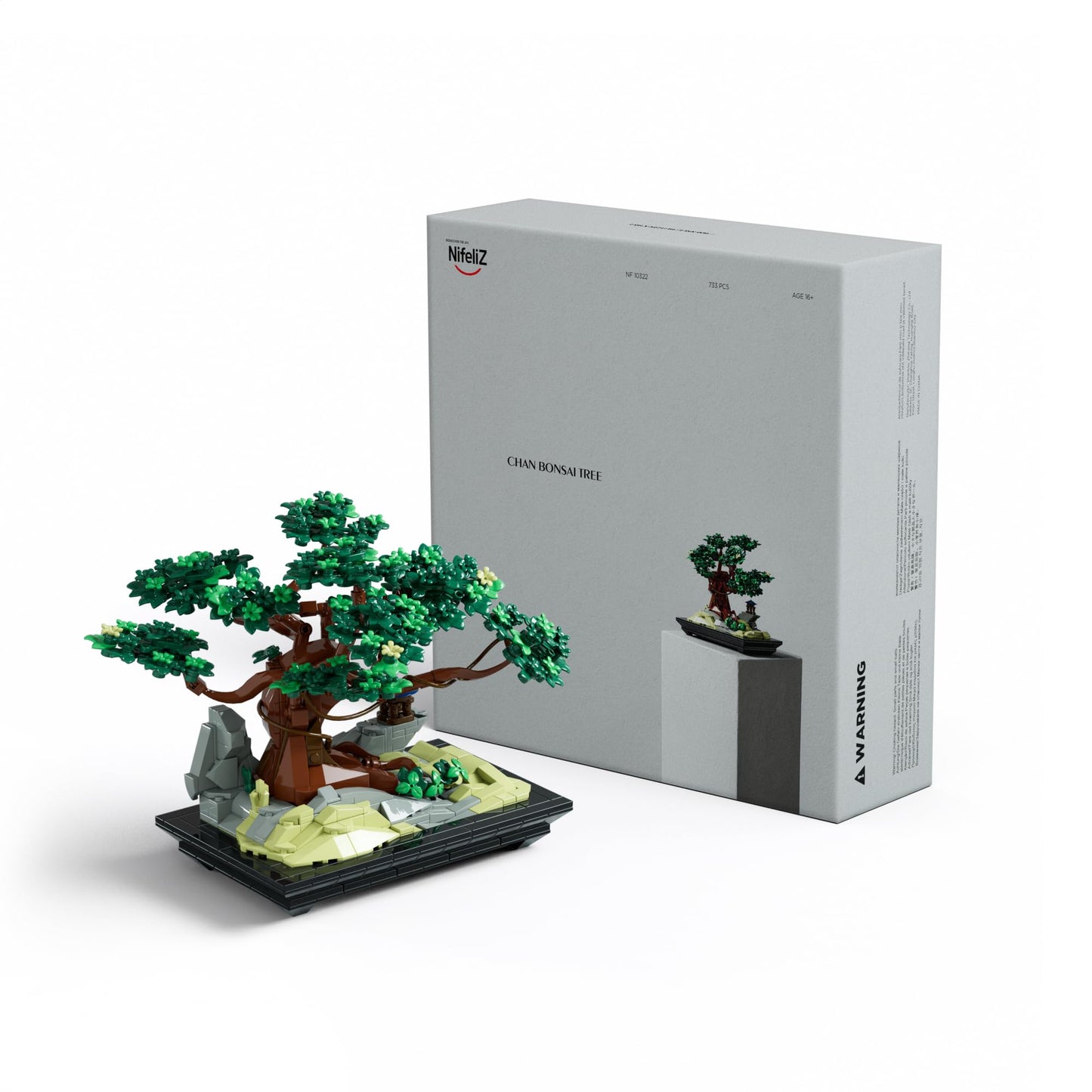 Nifeliz CHAN Bonsai Tree Building Set — 733 PCS, Desk and Home Decor NF10322