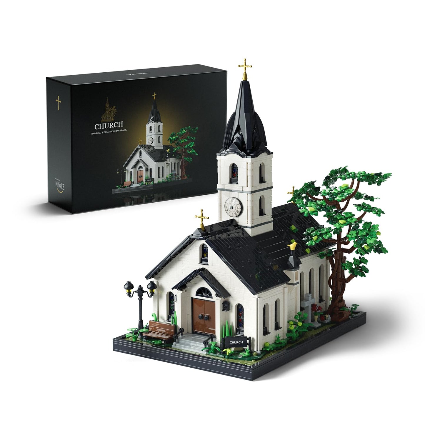 Nifeliz Church Building Set for Adults — Vintage Countryside Model, 3,116 PCS (NF10310)