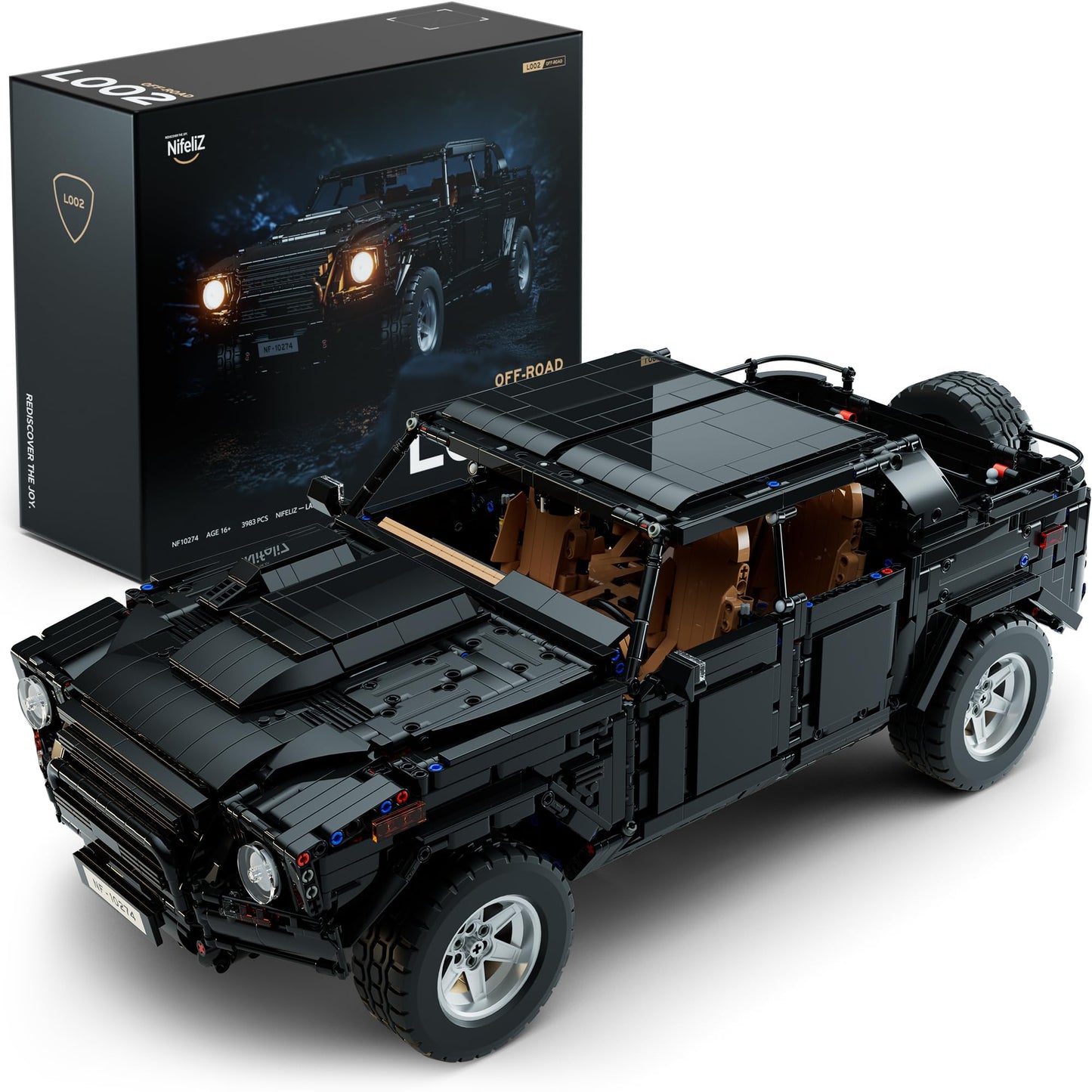 Nifeliz L002 Off-Road Car Building Set – 3983 Pieces, 1:8 NF10274