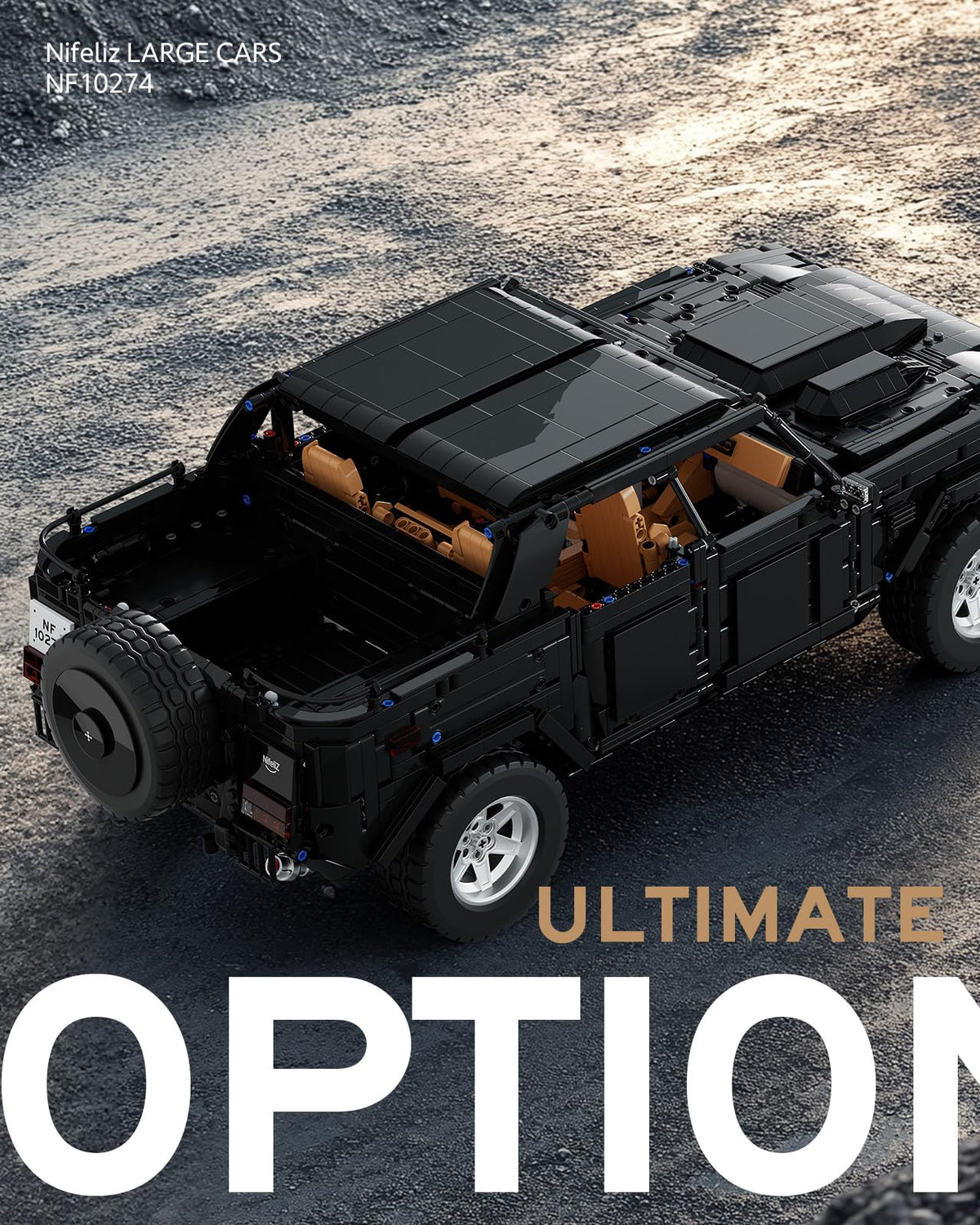 Nifeliz L002 Off-Road Car Building Set – 3983 Pieces, 1:8 NF10274