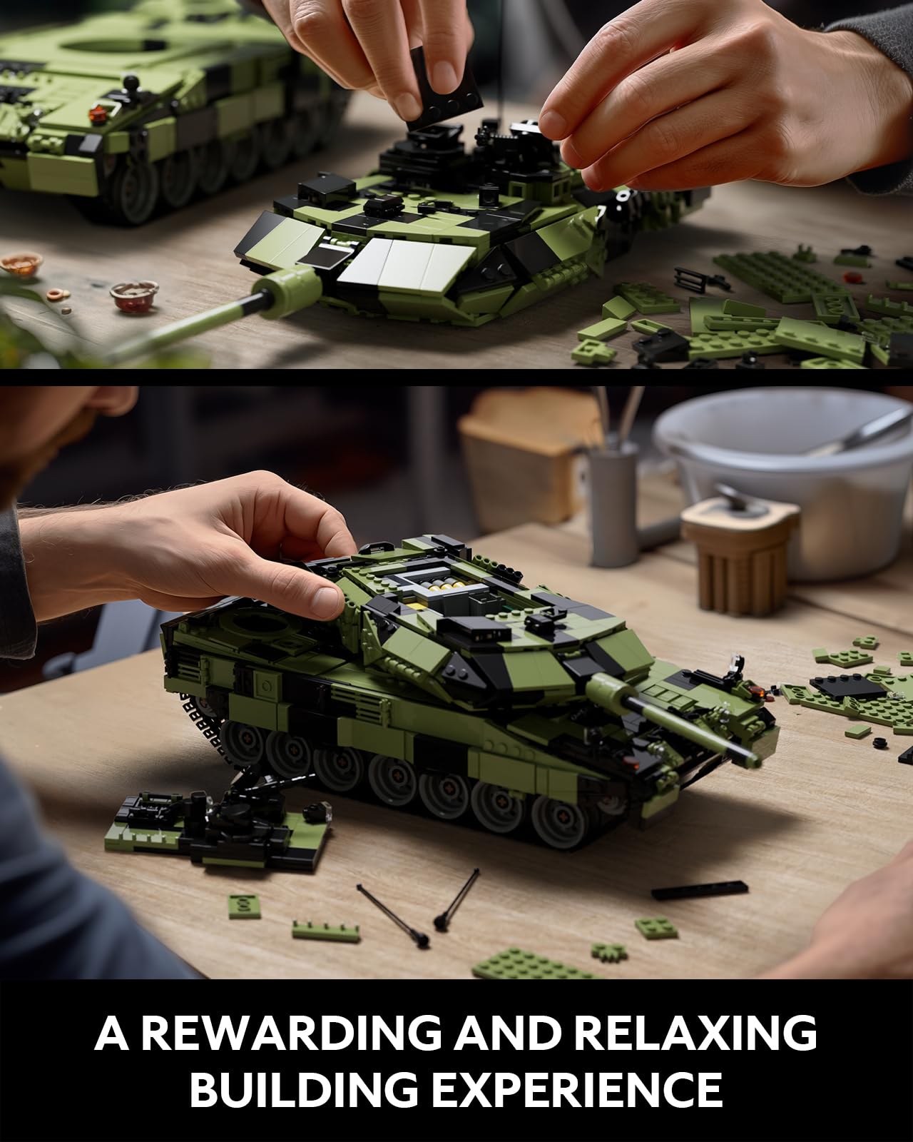 Nifeliz Leopard II A7 Tank Building Set – 2,069 Pieces | Collectible Military Model NF10269