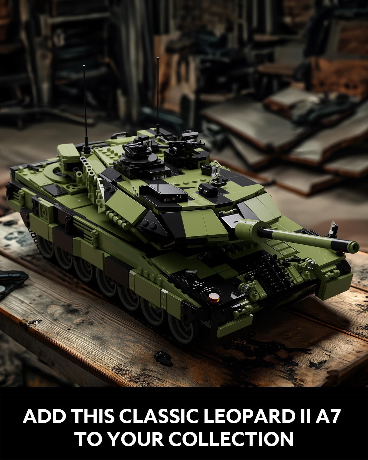 Nifeliz Leopard II A7 Tank Building Set – 2,069 Pieces | Collectible Military Model NF10269