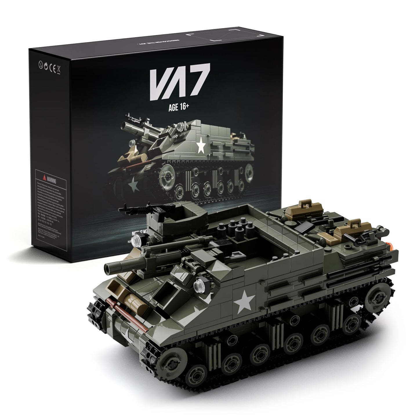 Nifeliz M7 Priest Tank Model Building Set – WW2 Howitzer, 646 Pieces (NF10336)
