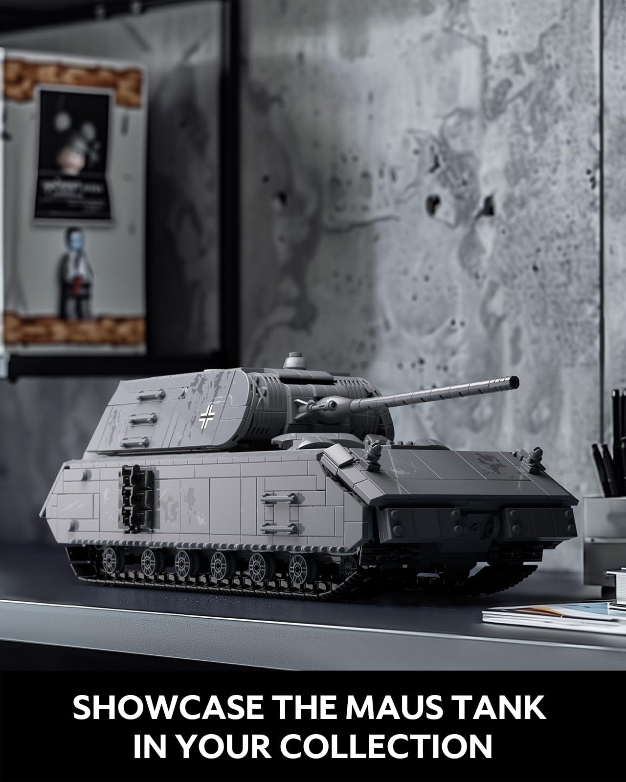 Nifeliz Maus Tank Building Model – WW2 Panzer VIII for Adults | Collectible Army Display (NF10289)